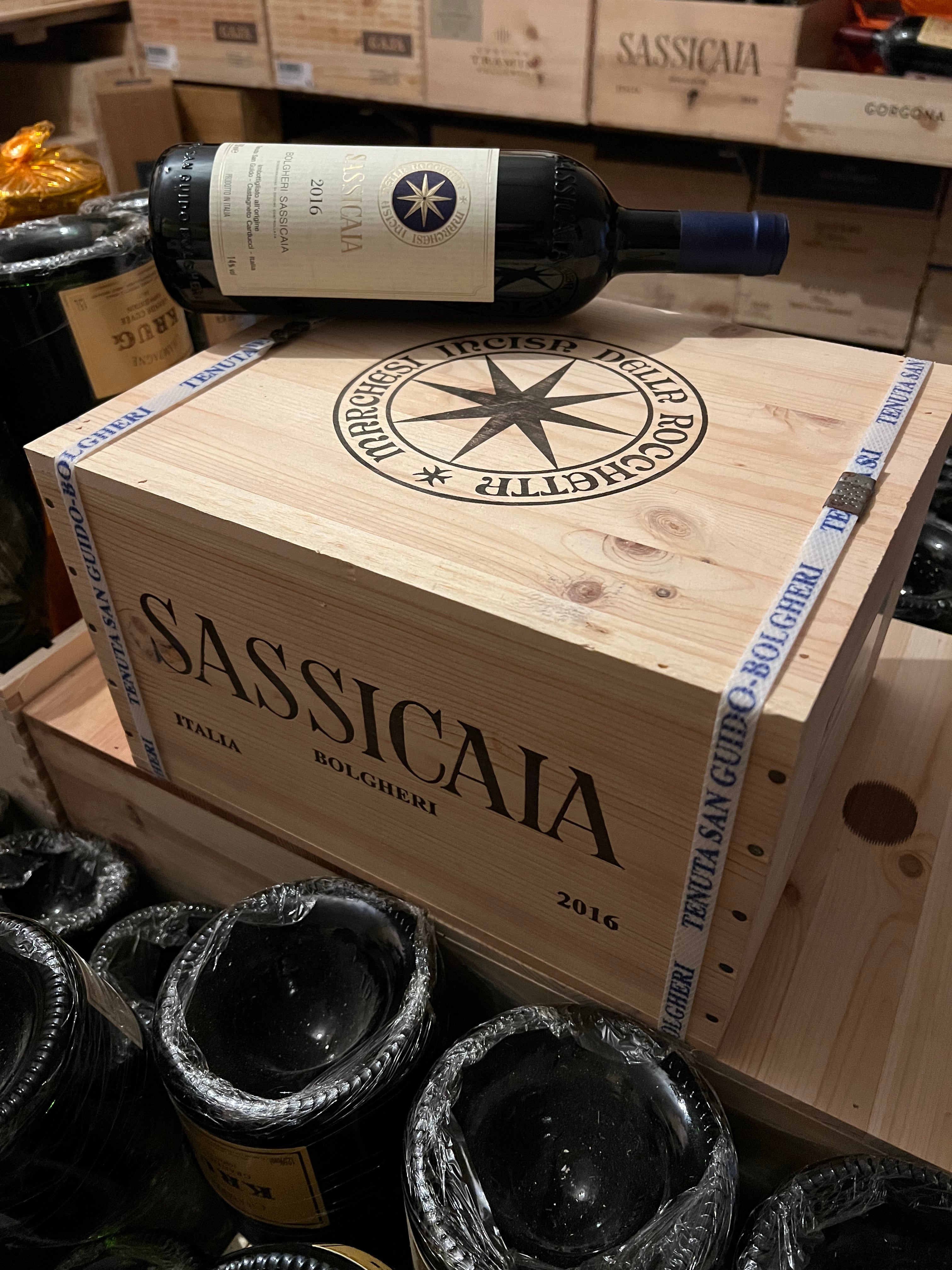 Sassicaia 2016 Tenuta San Guido Cassa Legno 6 Bottiglie