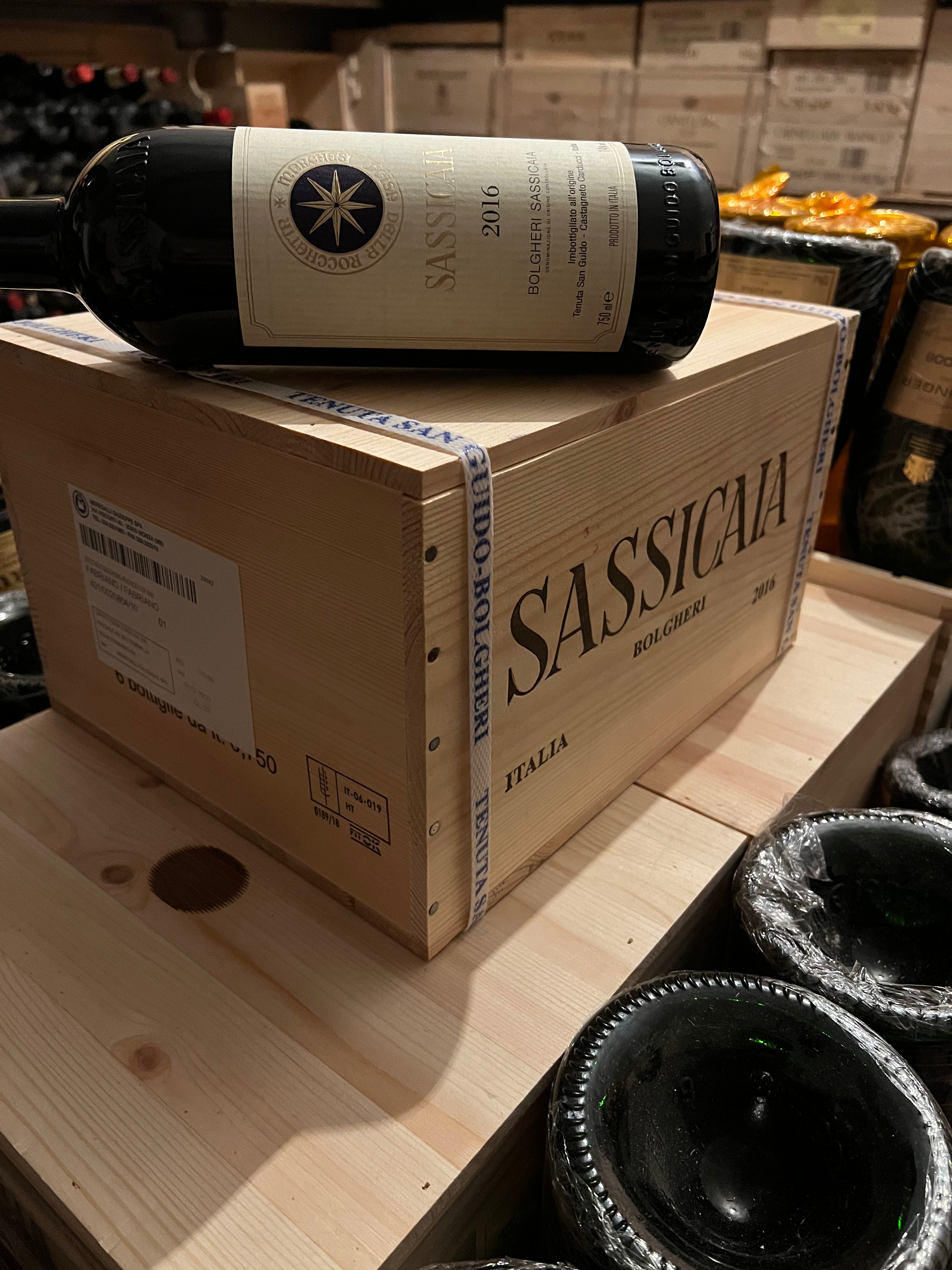 Sassicaia 2016 Tenuta San Guido Cassa Legno 6 Bottiglie