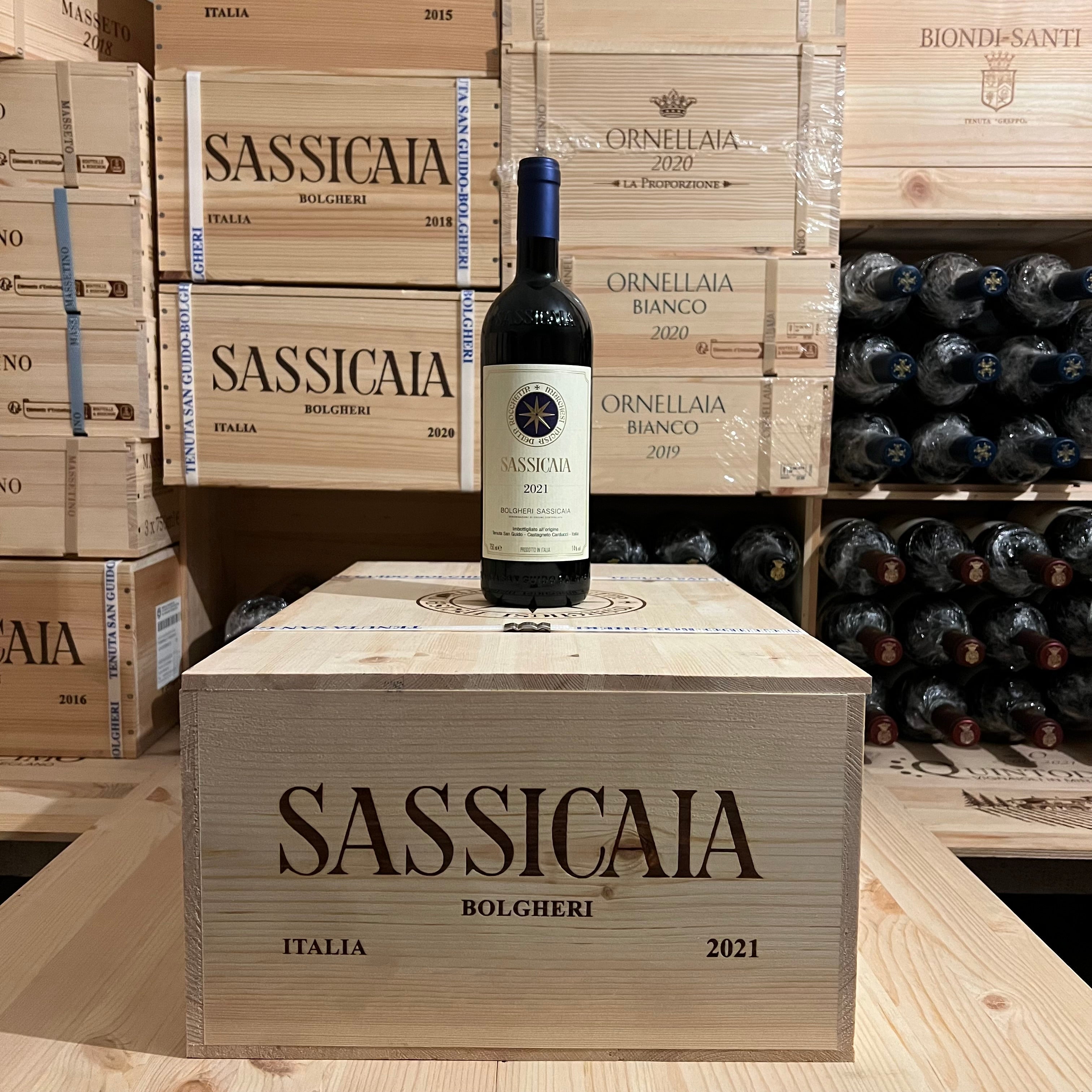 Sassicaia 2021 Tenuta San Guido - Cassa Legno 12 Bottiglie