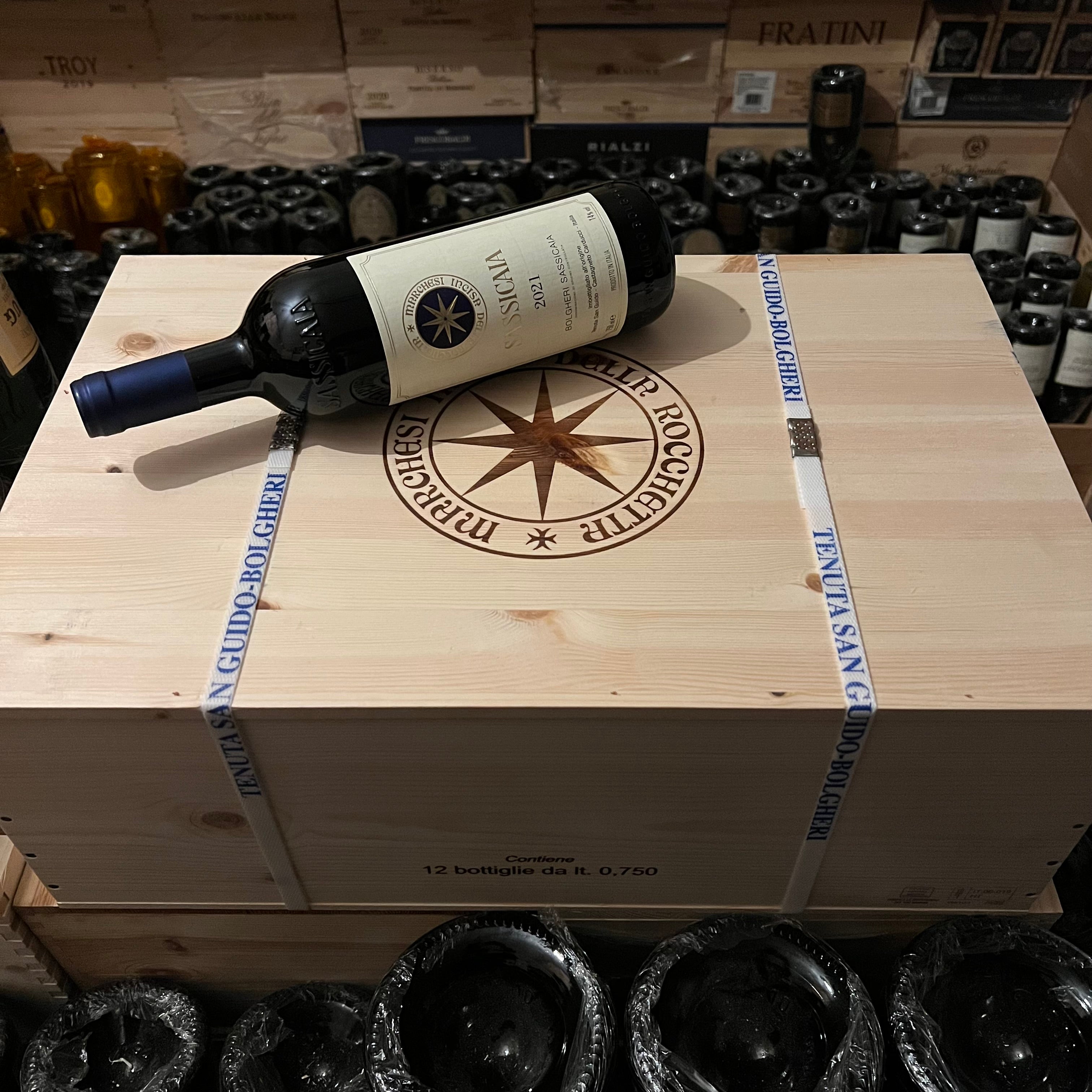 Sassicaia 2021 Tenuta San Guido - Cassa Legno 12 Bottiglie