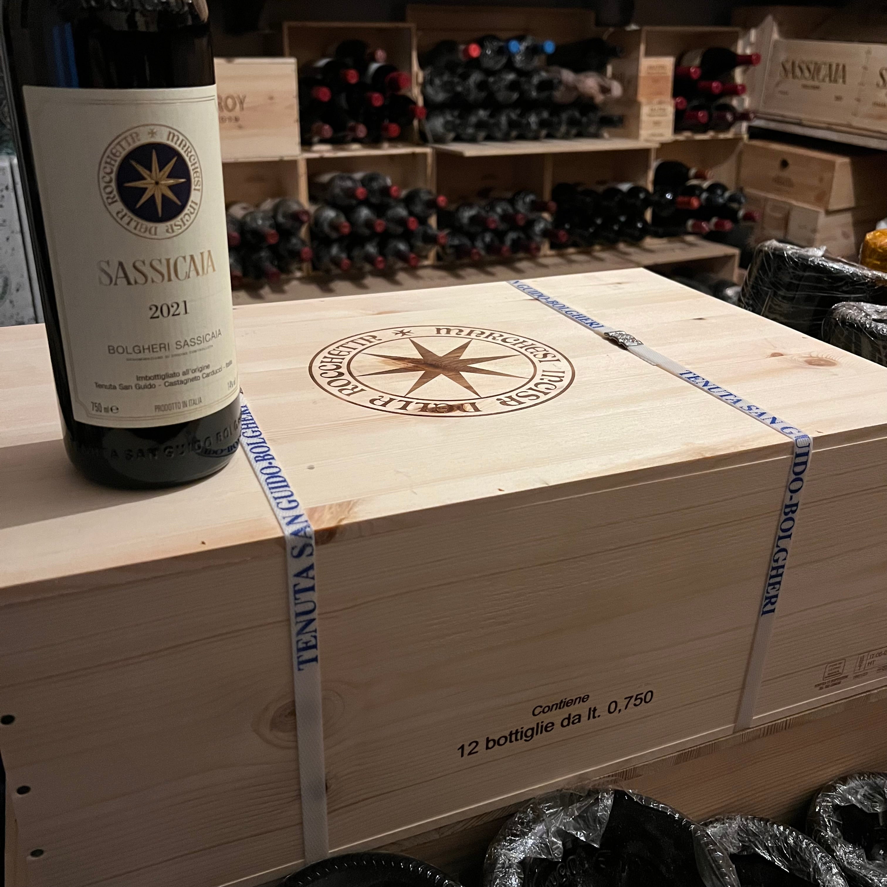 Sassicaia 2021 Tenuta San Guido - Cassa Legno 12 Bottiglie