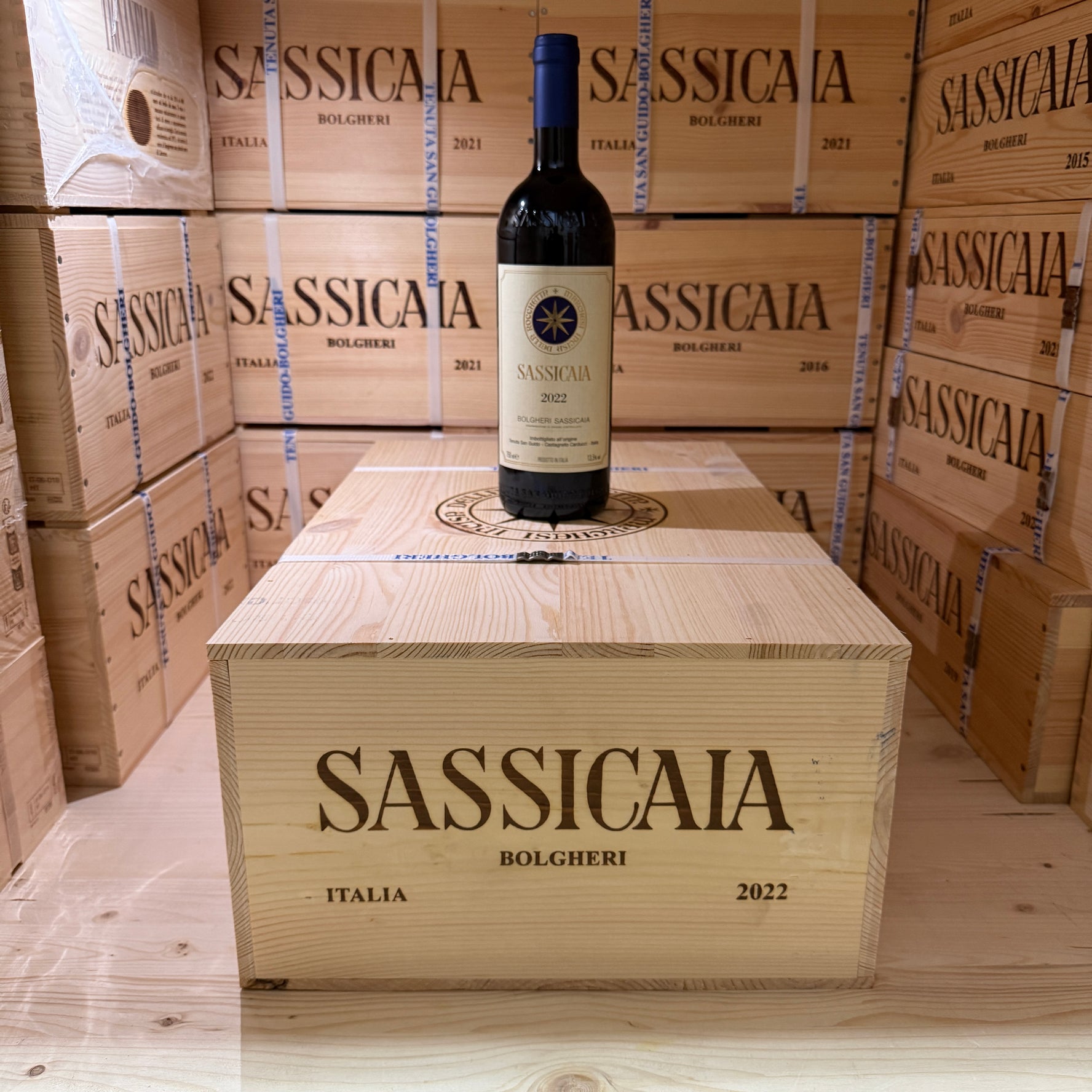 Sassicaia 2022 Tenuta San Guido - Cassa Legno 12 Bottiglie