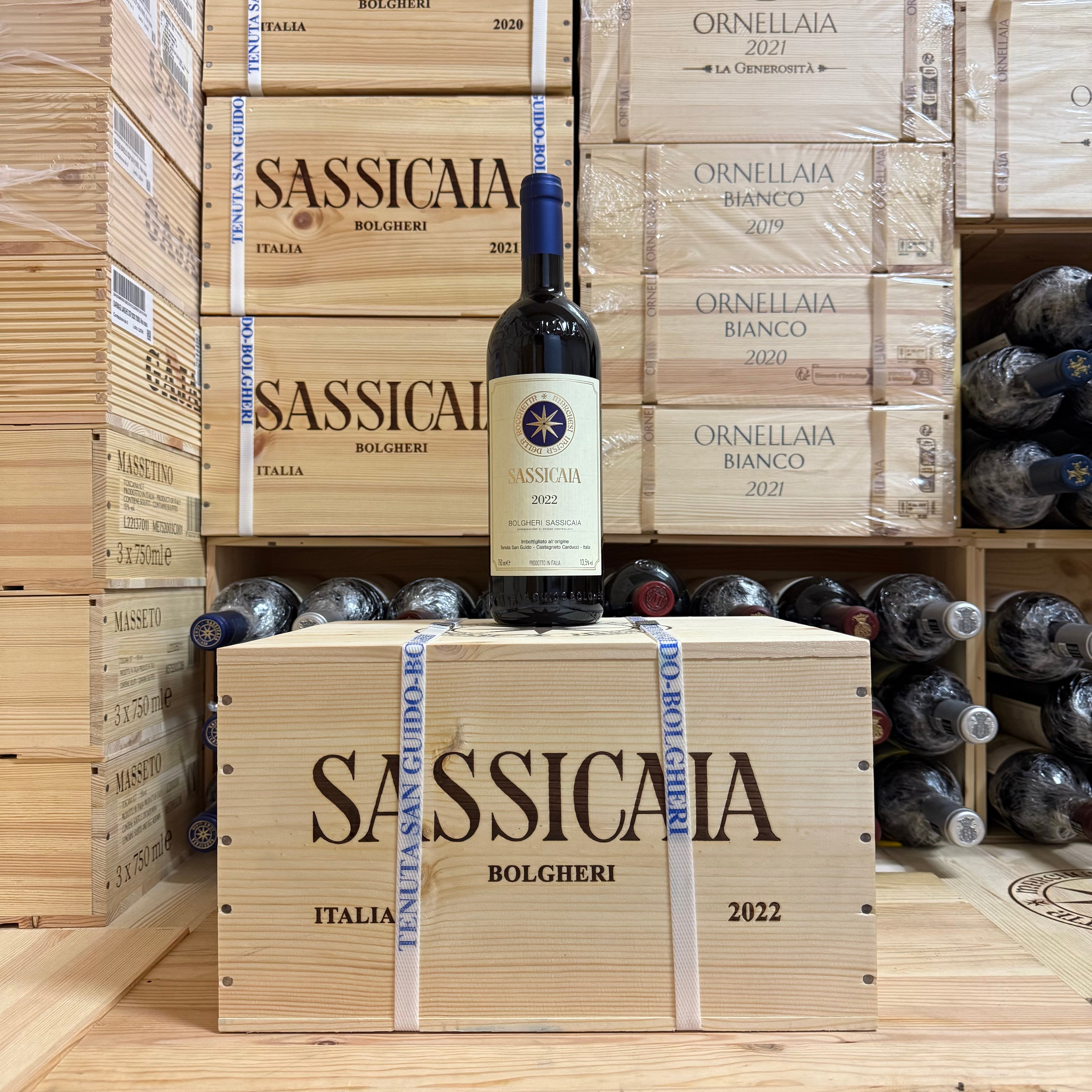 Sassicaia 2022 Tenuta San Guido - Cassa Legno 6 Bottiglie