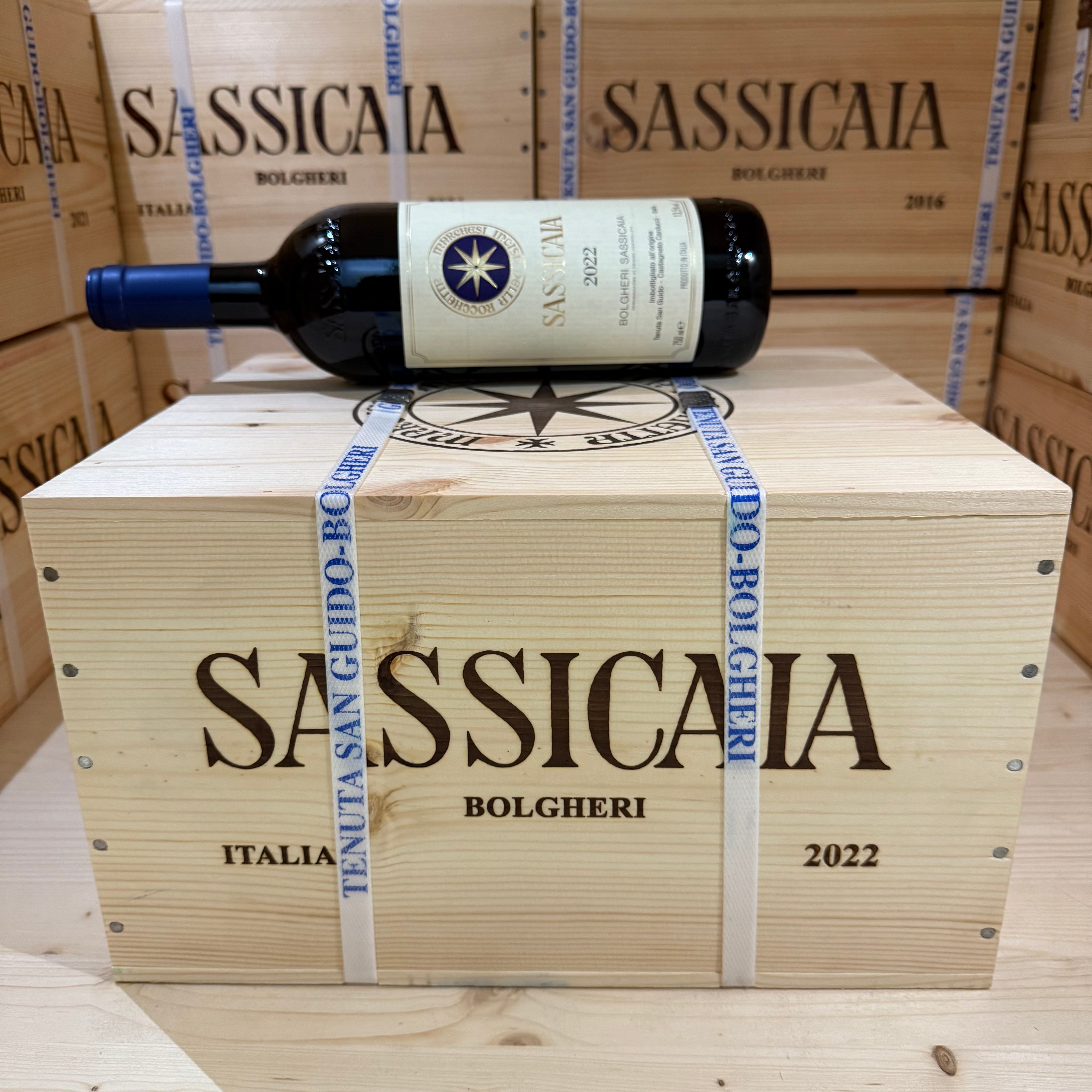 Sassicaia 2022 Tenuta San Guido - Cassa Legno 6 Bottiglie