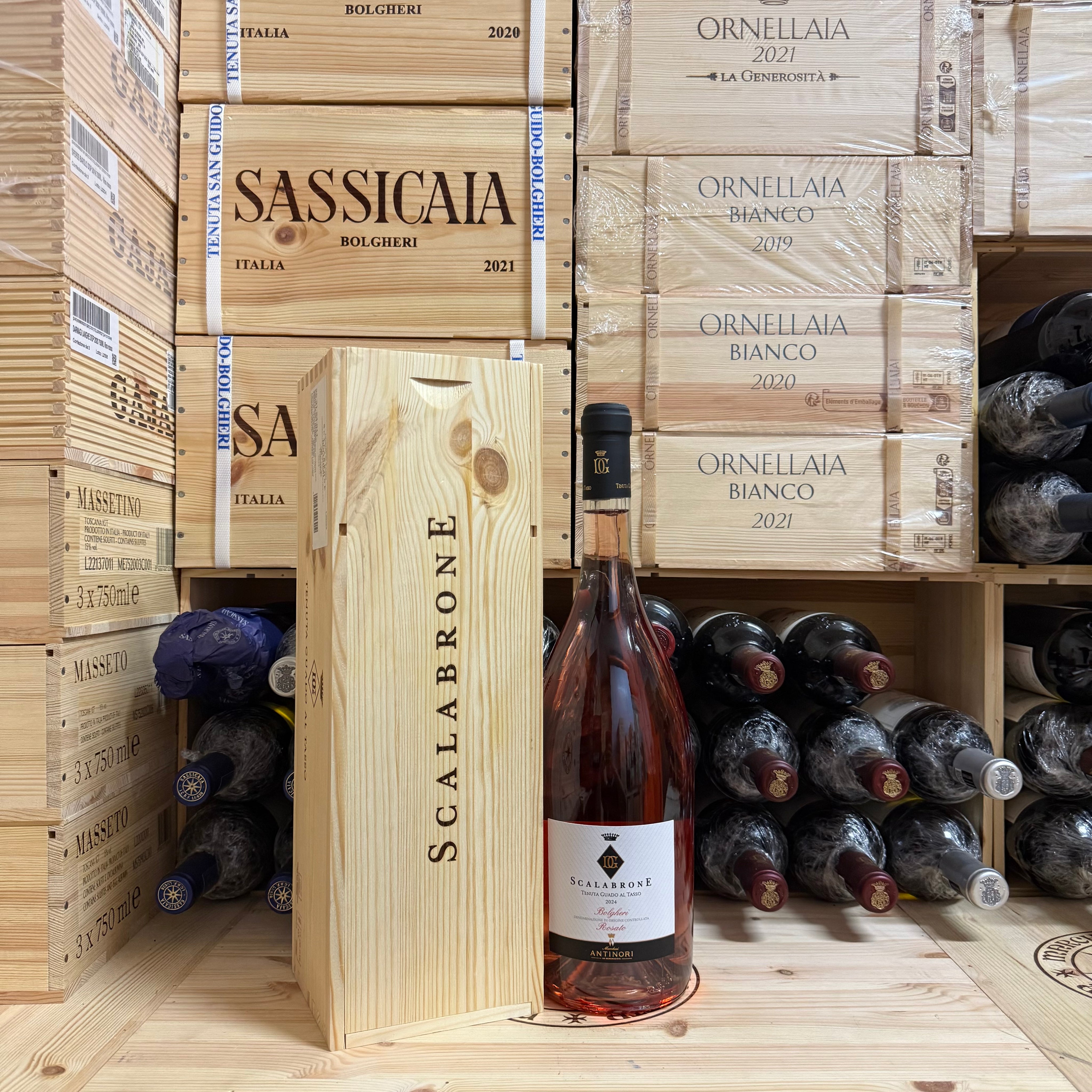 Scalabrone 2024 Magnum Bolgheri DOC Rosato Tenuta Guado Al Tasso Marchesi Antinori - in Cassa Legno