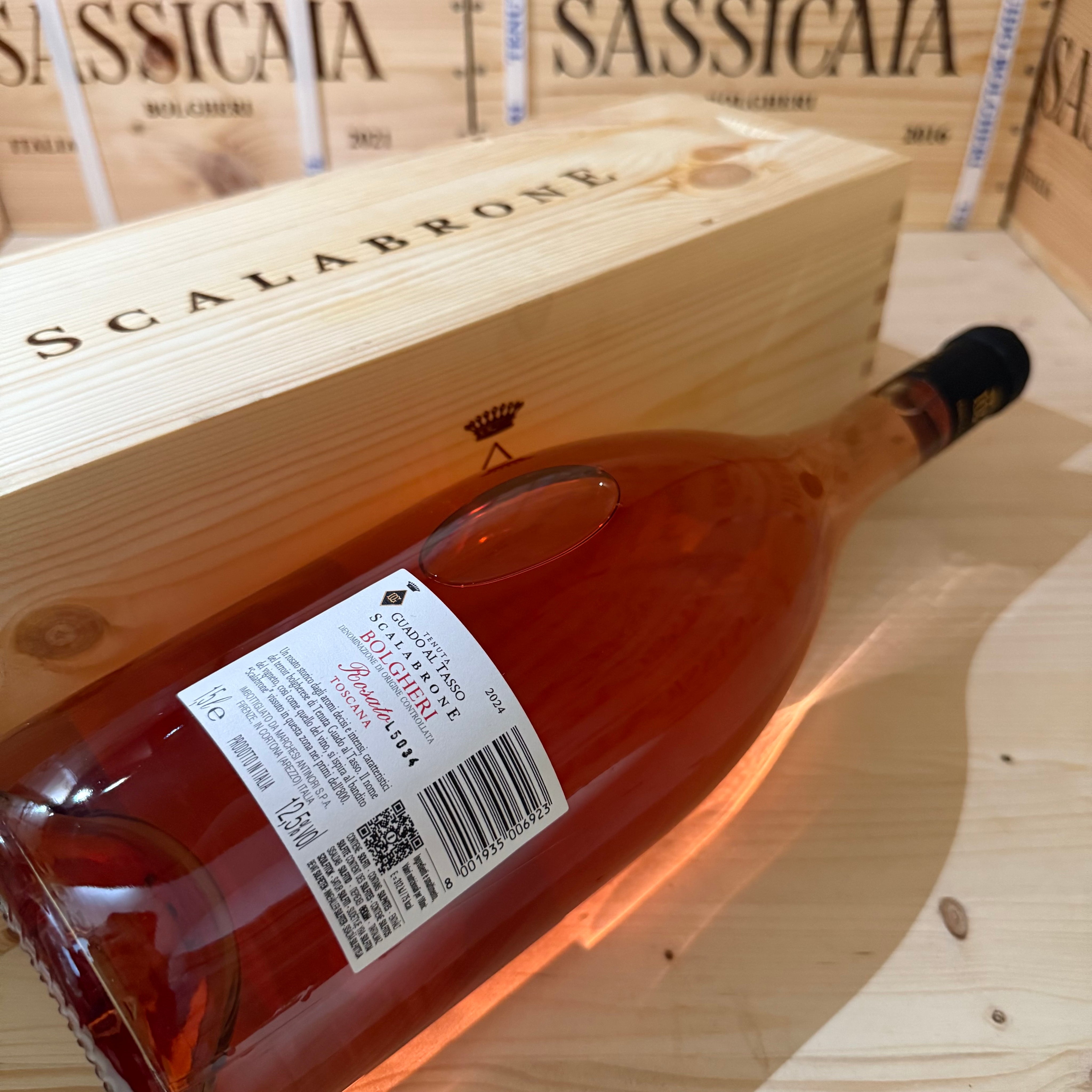 Scalabrone 2024 Magnum Bolgheri DOC Rosato Tenuta Guado Al Tasso Marchesi Antinori - in Cassa Legno
