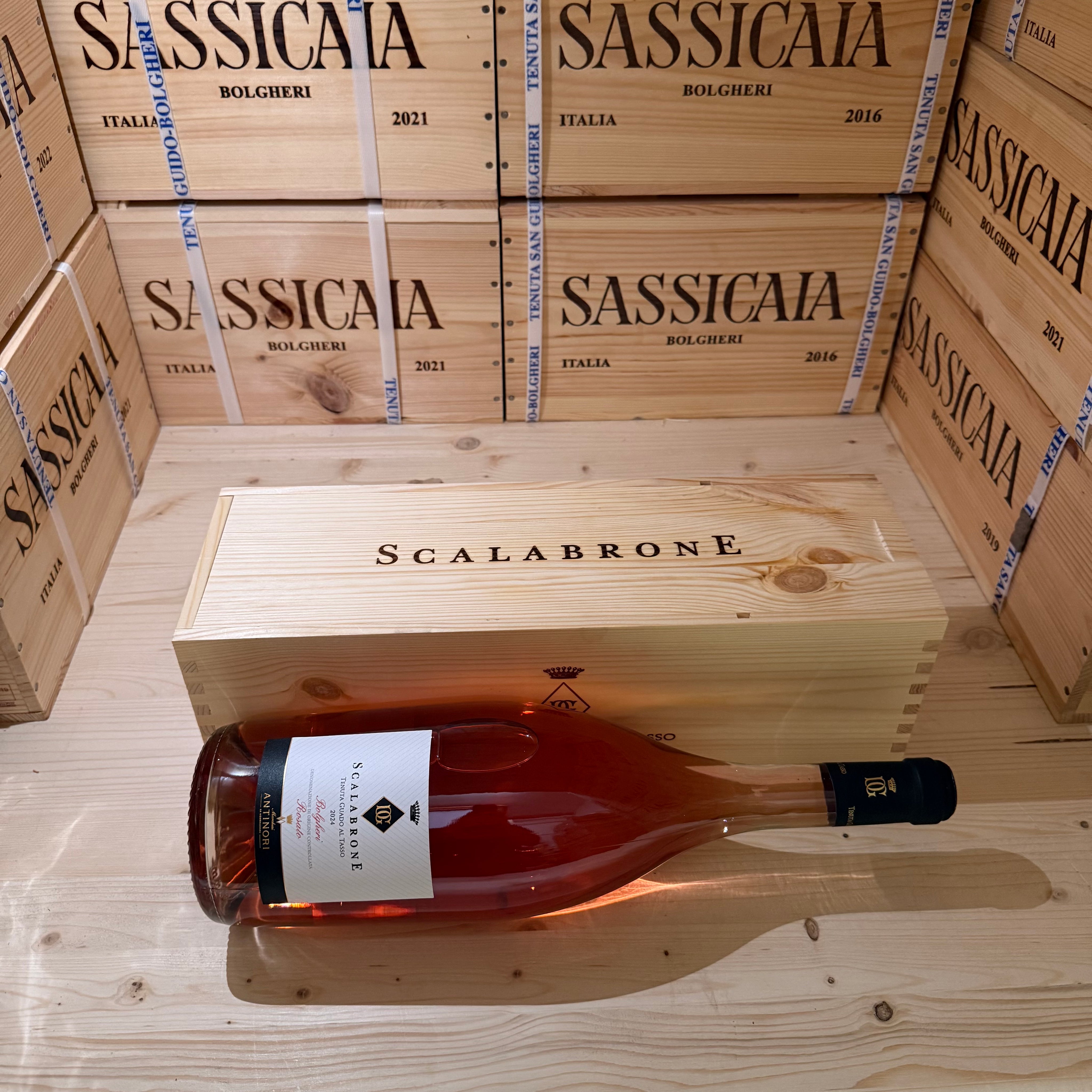 Scalabrone 2024 Magnum Bolgheri DOC Rosato Tenuta Guado Al Tasso Marchesi Antinori - in Cassa Legno