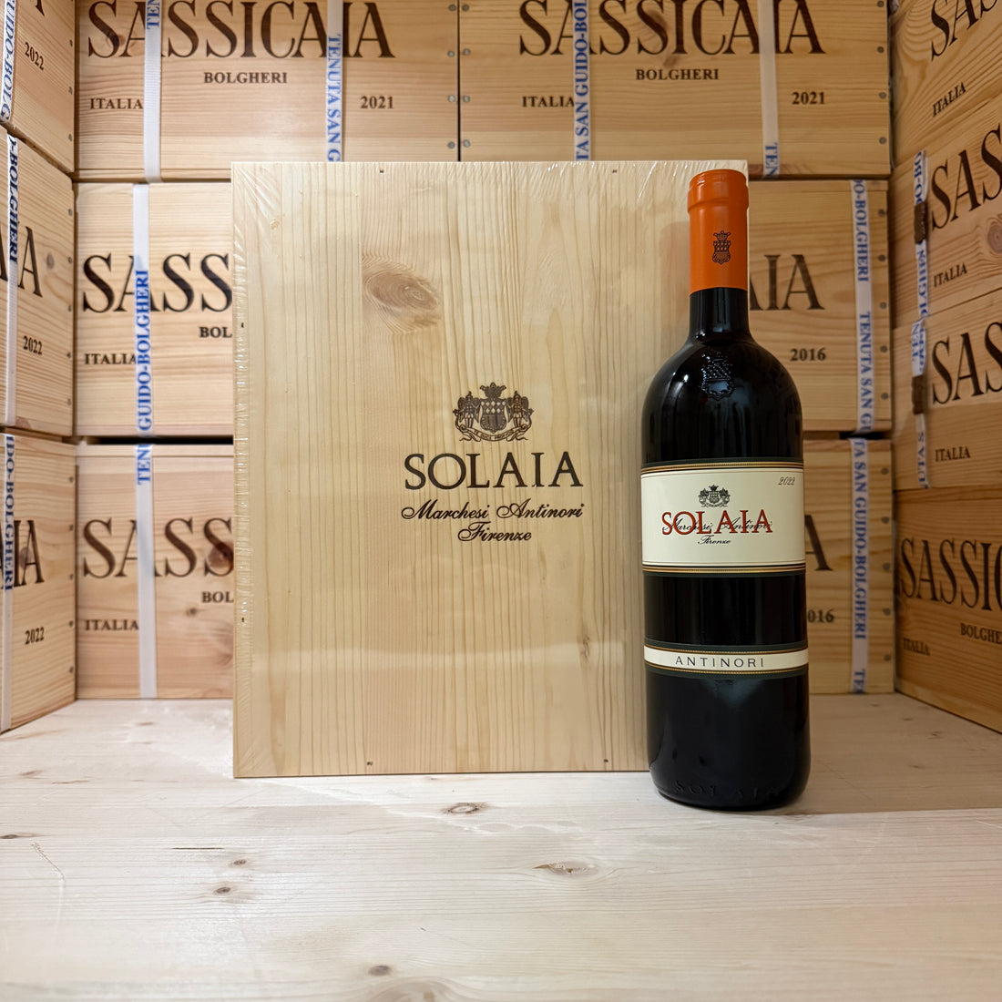 Solaia 2022 Tenuta Tignanello Marchesi Antinori - Cassa Legno 3 Bottiglie