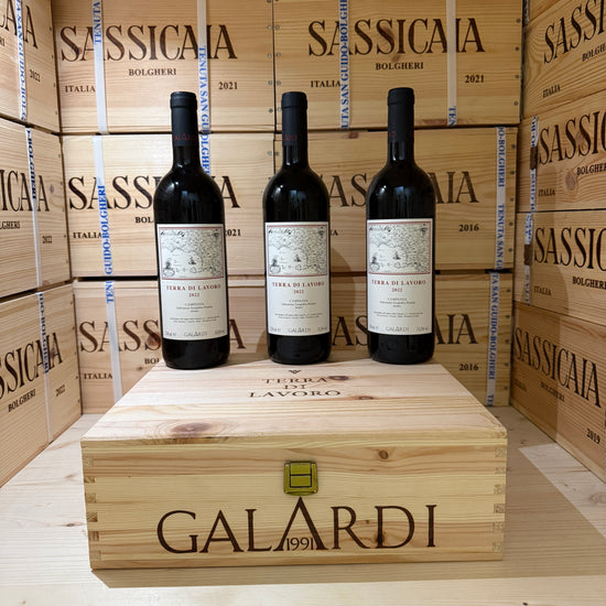 Terra di Lavoro 2022 Galardi - Cassa Legno 3 Bottiglie