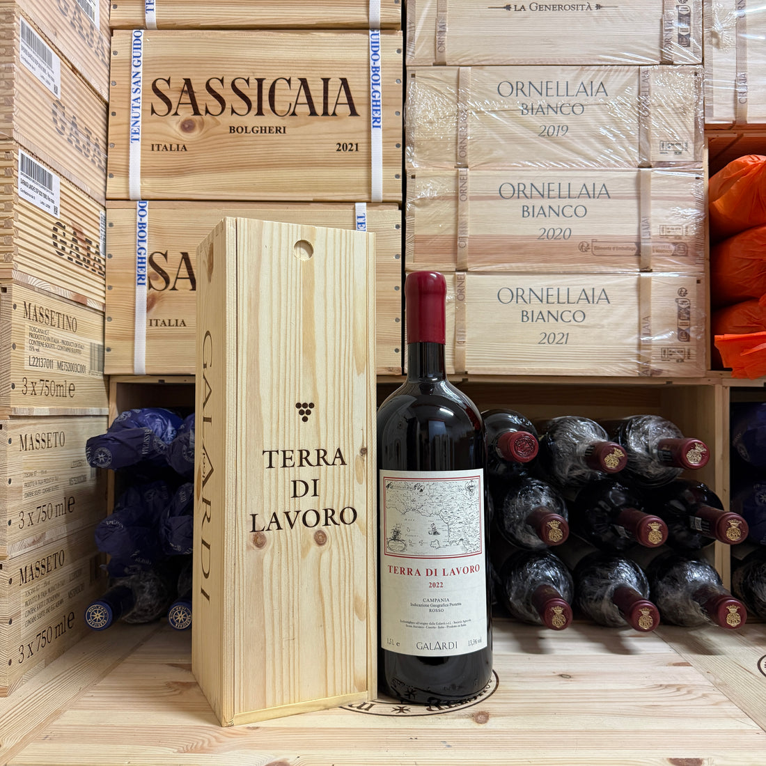 Terra di Lavoro 2022 Galardi Magnum in Cassa Legno