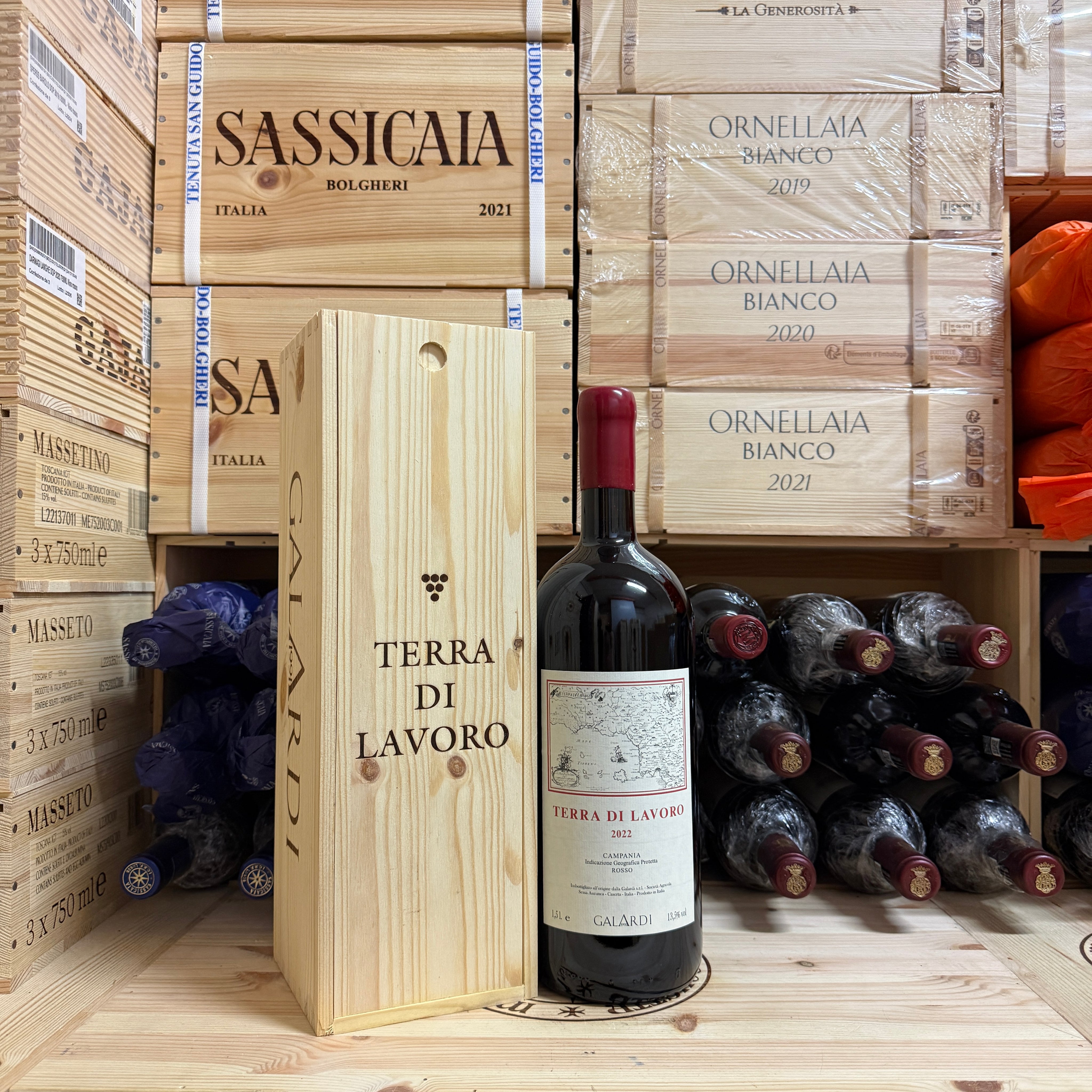 Terra di Lavoro 2022 Galardi Magnum in Cassa Legno