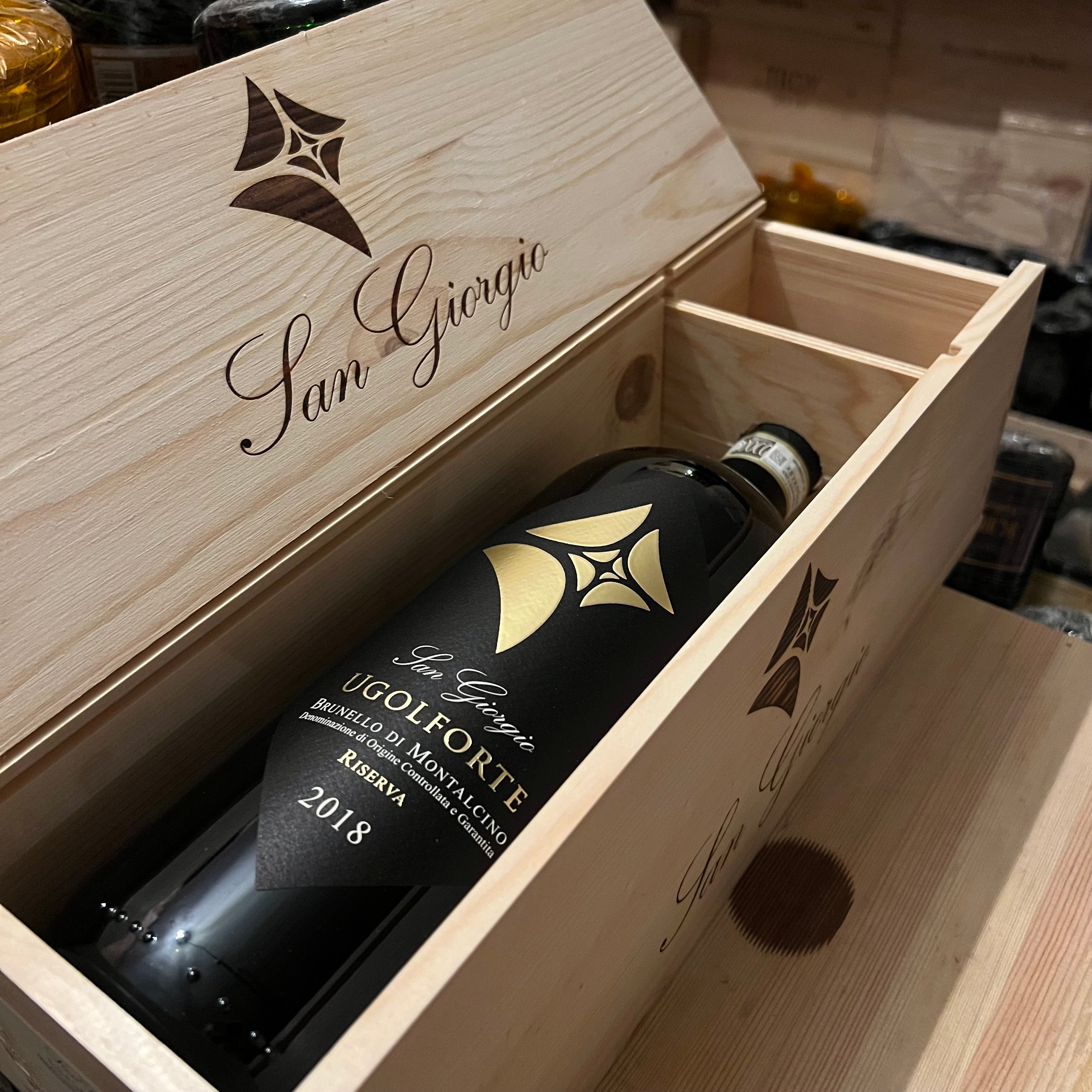 Ugolforte Riserva 2018 Magnum Brunello di Montalcino DOCG Tenuta San Giorgio - ColleMassari - in Cassa Legno