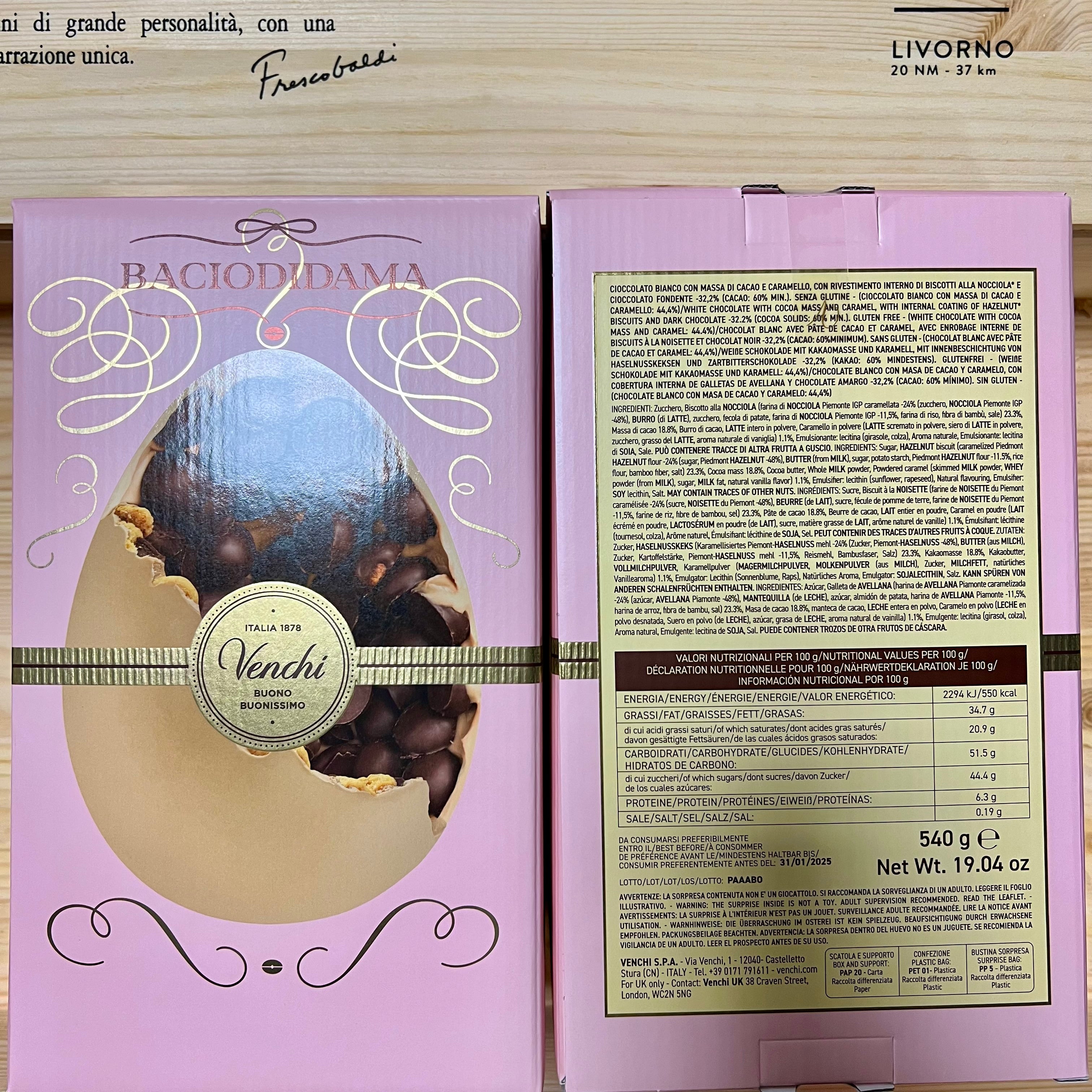 Uovo Bacio Di Dama Fondente 540g Venchi