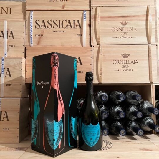 Dom Perignon 2002 Andy Warhol Limited Edition Blu Astucciato