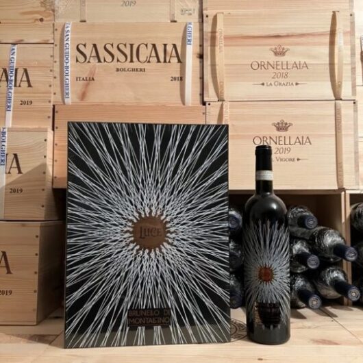 Luce Brunello 2017 "Luce della Vite" Brunello di Montalcino Marchesi Frescobaldi Cassa Legno 3 Bottiglie