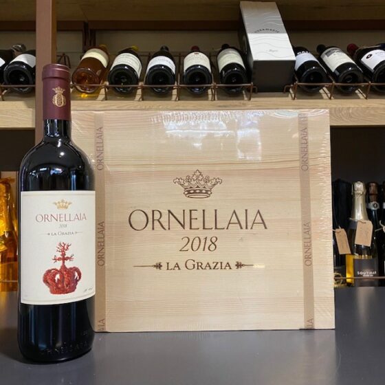 Ornellaia 2018 Cassa Legno 5 bt+1 La Grazia Etichetta d'Artista Bolgheri Superiore DOC