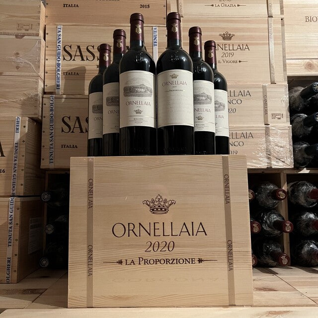 Ornellaia 2020 Cassa Legno 5+1 Bottiglie Etichetta d’Artista La Proporzione Bolgheri Superiore DOC