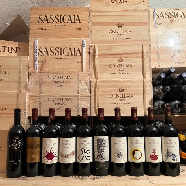 Ornellaia Etichetta d'Artista Verticale Completa Decennio 2019-2010