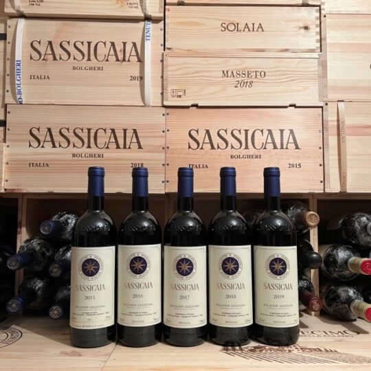 Sassicaia Tenuta San Guido Verticale 2019 2018 2017 2016 2015