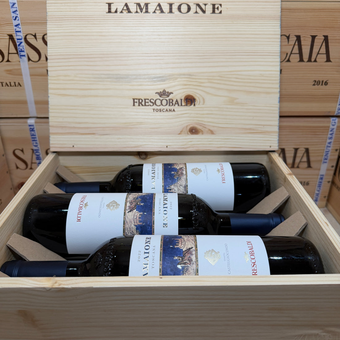 Lamaione 2022 Marchesi Frescobaldi - Cassa Legno 6 Bottiglie