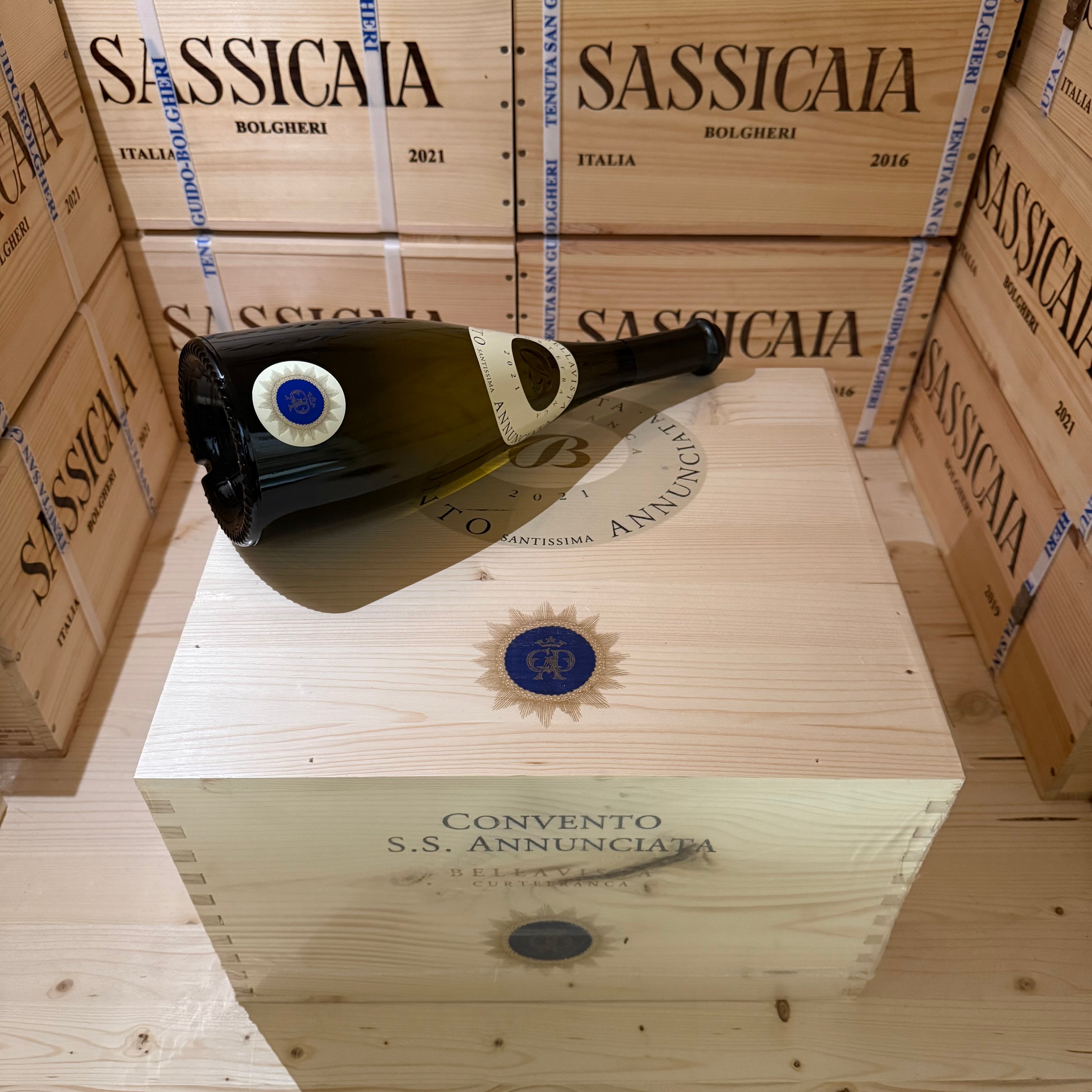 Bellavista Convento Santissima Annunciata 2021 Curtefranca Bianco DOC - Cassa Legno 6 Bottiglie