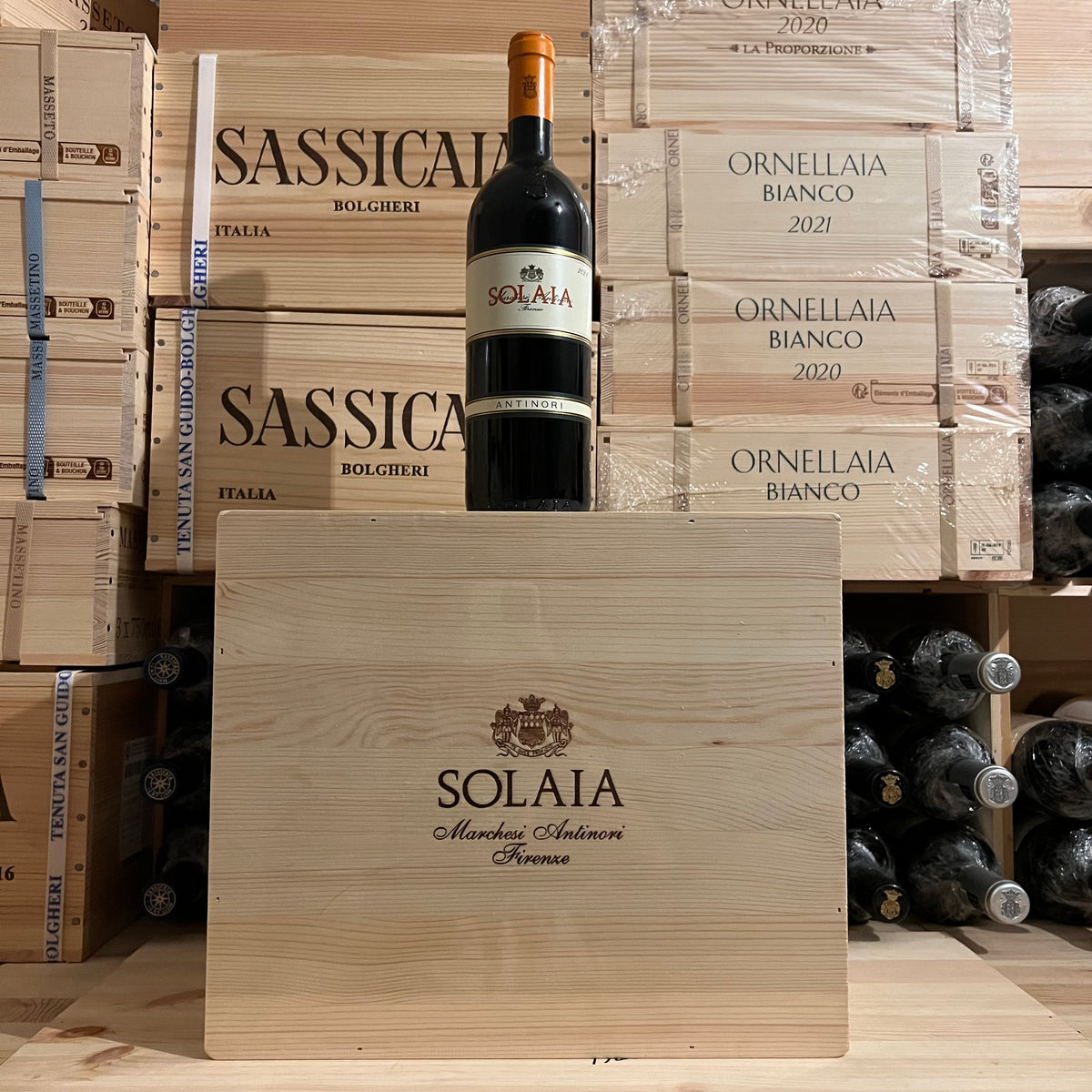 Solaia 2021 Tenuta Tignanello Marchesi Antinori - Cassa Legno 6 Bottiglie
