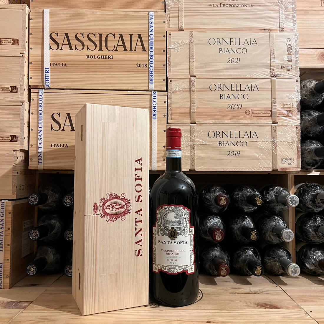 Santa Sofia Valpolicella Ripasso DOC Superiore 2021 Magnum - in Cassa Legno