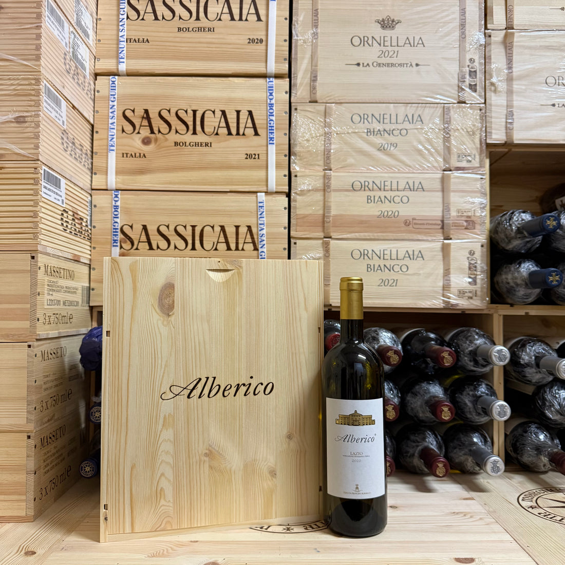 Alberico Bianco 2020 Tenuta Principe Alberico - Cassa Legno 3 Bottiglie