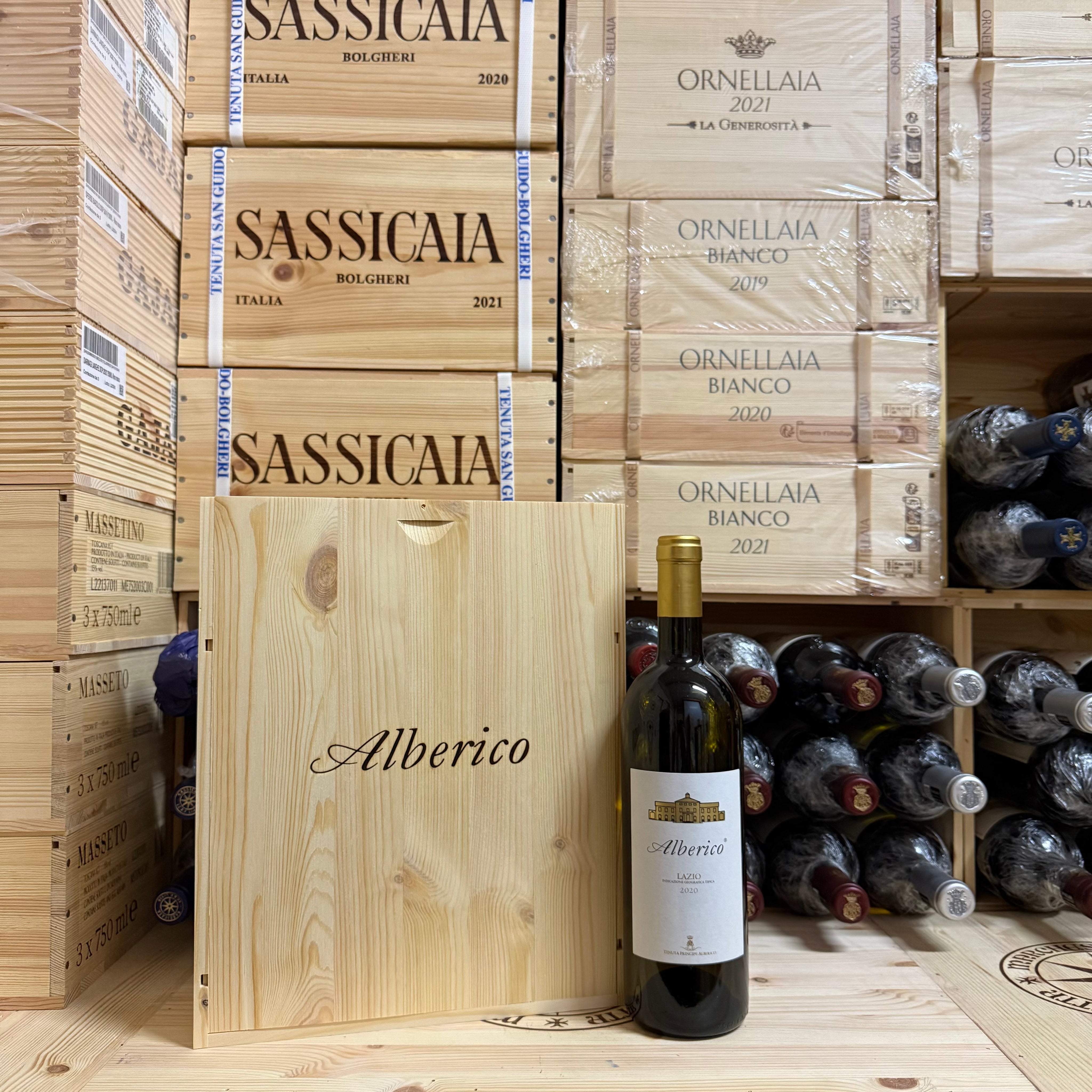 Alberico Bianco 2020 Tenuta Principe Alberico - Cassa Legno 3 Bottiglie