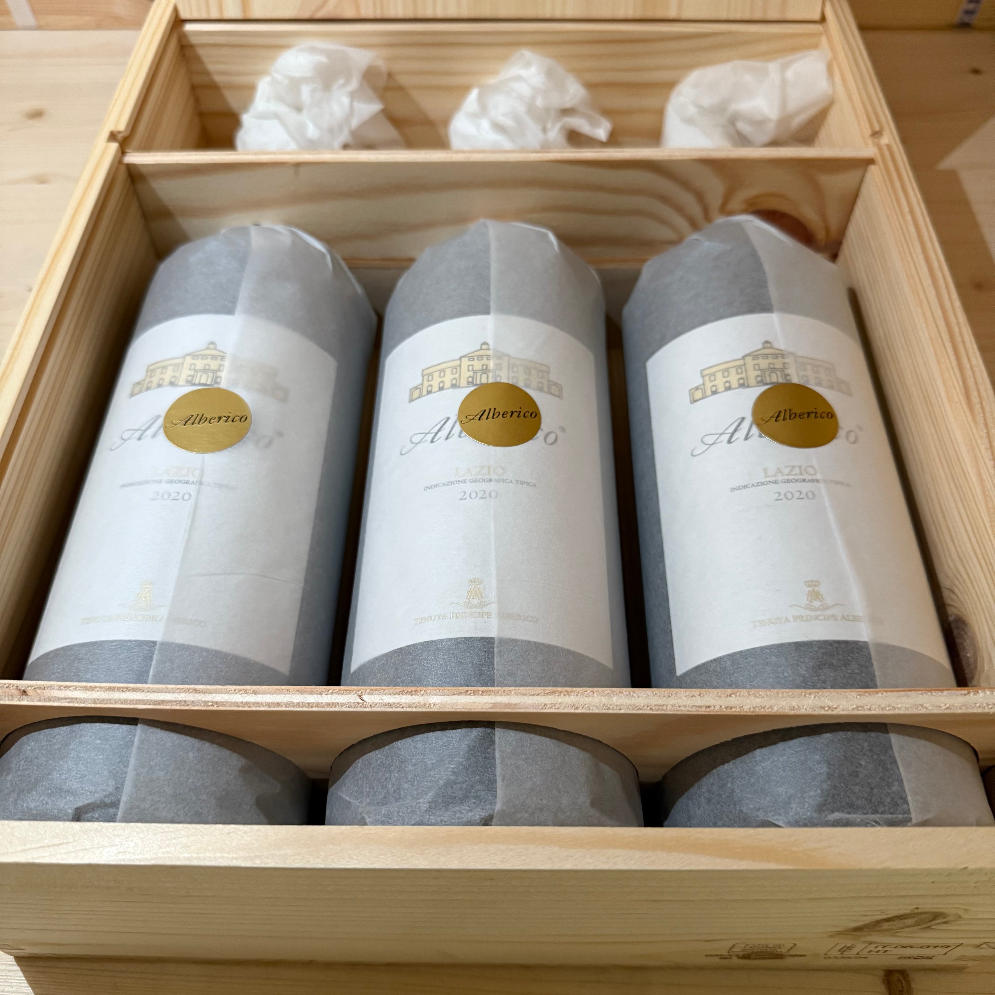 Alberico Bianco 2020 Tenuta Principe Alberico - Cassa Legno 3 Bottiglie