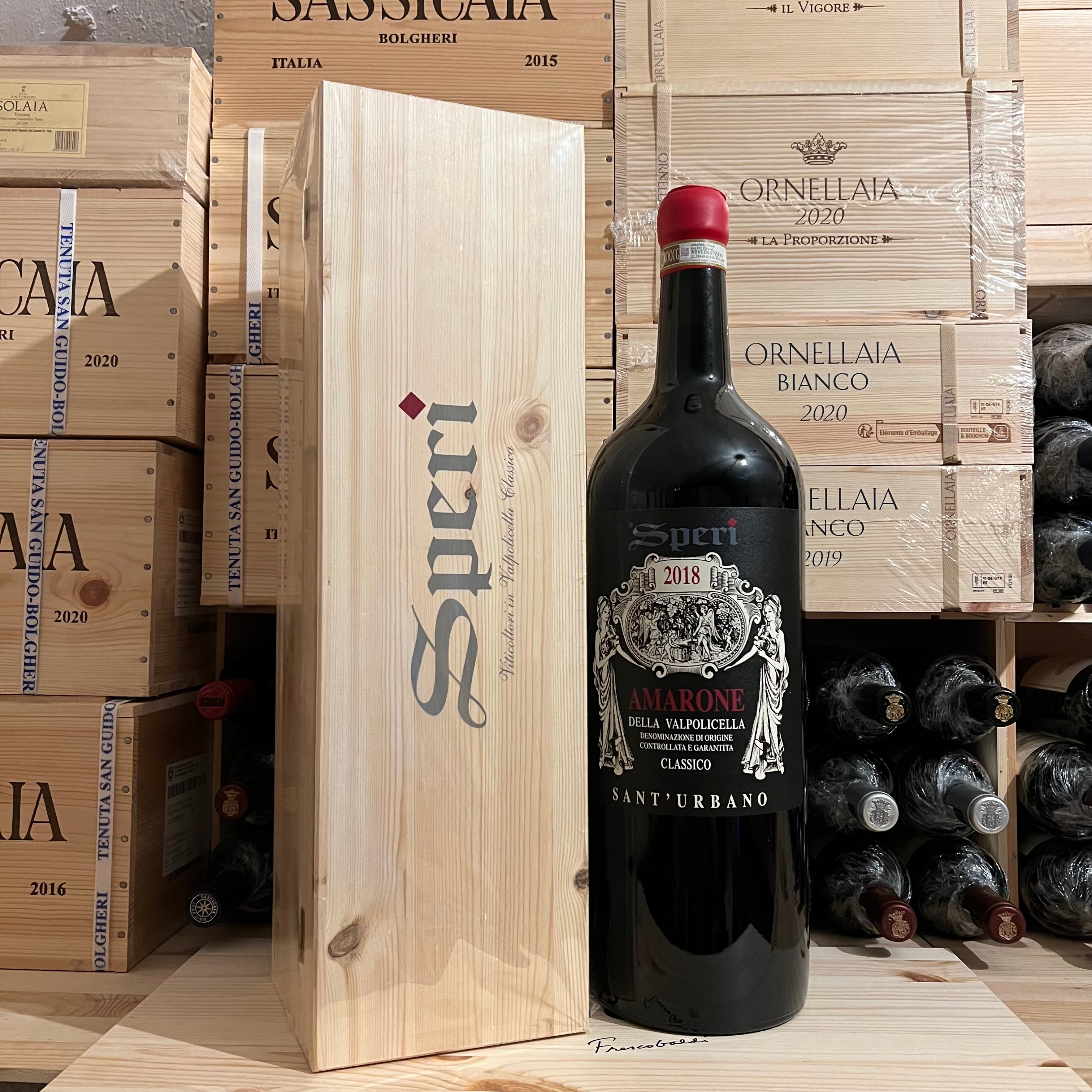 Sant'Urbano 2018 5 Litri McKenzie in Cassa Legno Amarone della Valpolicella DOCG Classico Speri