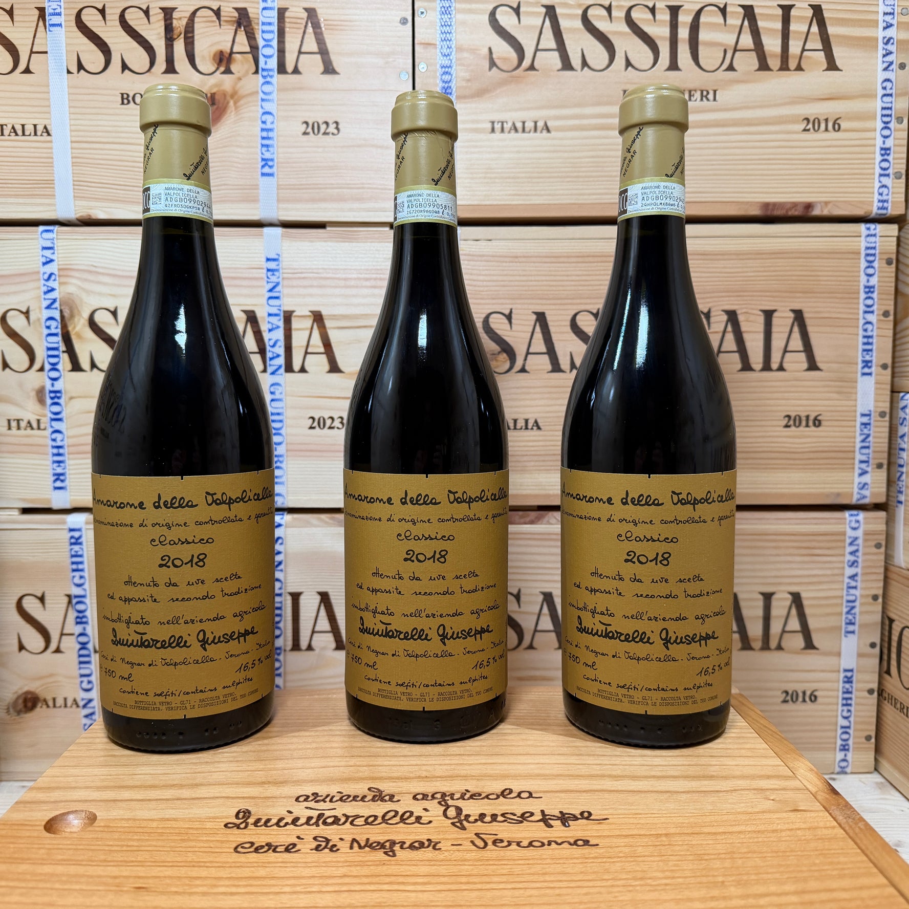 Amarone della Valpolicella Classico 2018 Quintarelli Giuseppe - Cassa Legno 3 Bottiglie