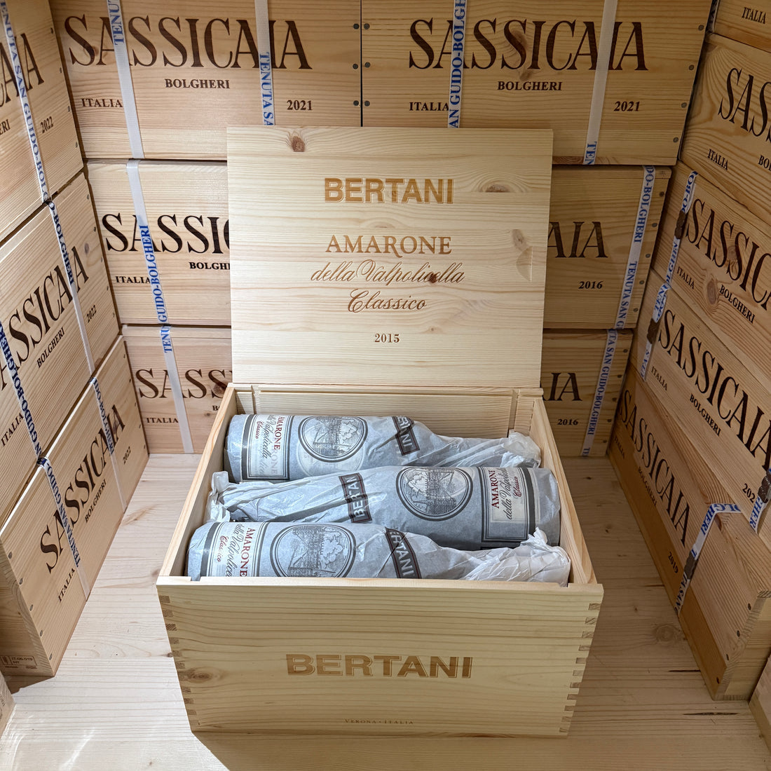 Amarone della Valpolicella DOCG Classico Bertani 2015 - Cassa Legno 6 Bottiglie