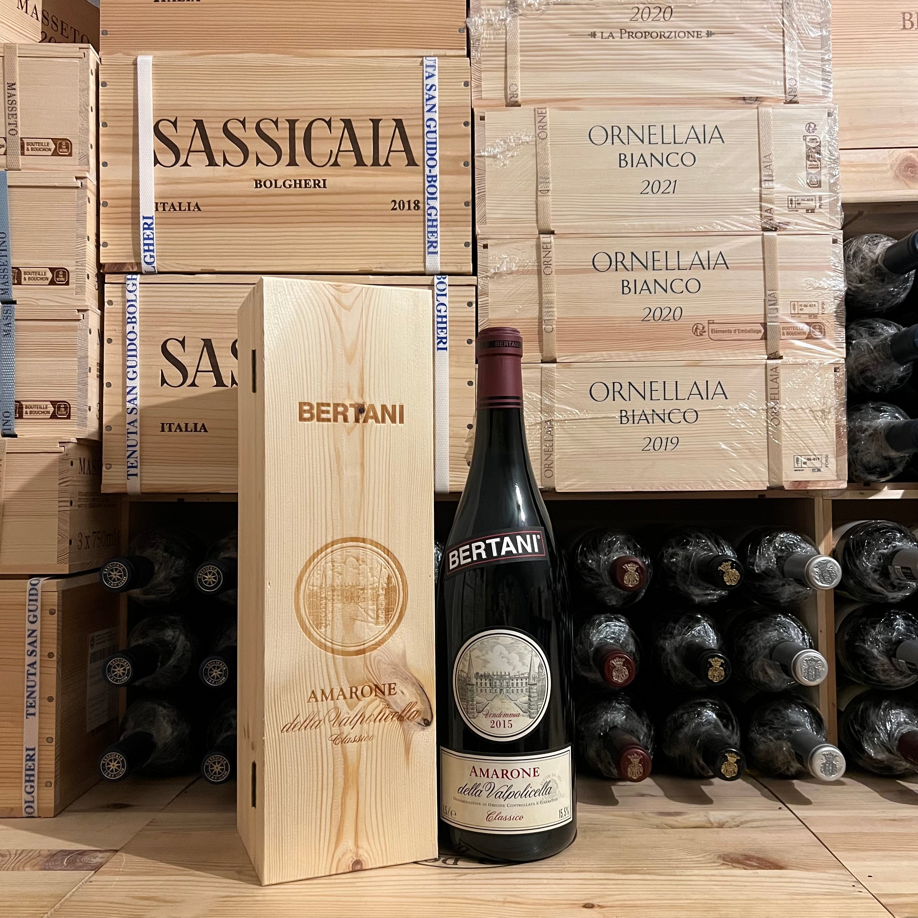 Amarone della Valpolicella DOCG Classico Bertani 2015 Magnum - in Cassa Legno