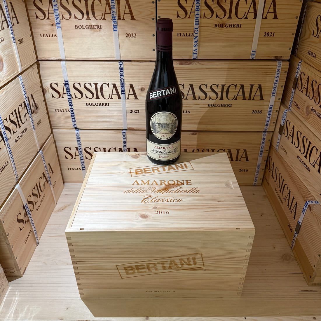 Amarone della Valpolicella DOCG Classico Bertani 2016 - Cassa Legno 6 Bottiglie