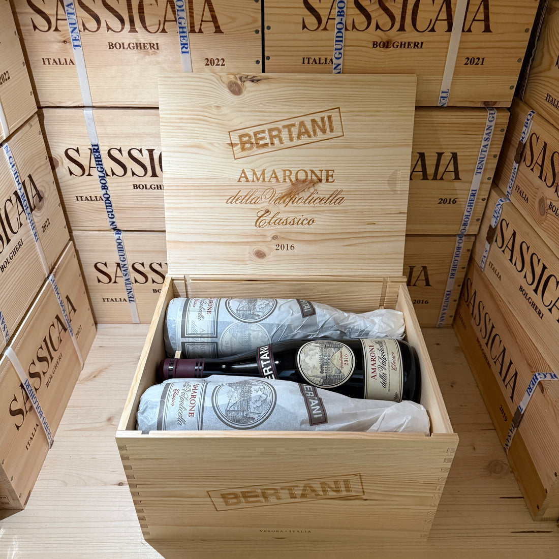 Amarone della Valpolicella DOCG Classico Bertani 2016 - Cassa Legno 6 Bottiglie