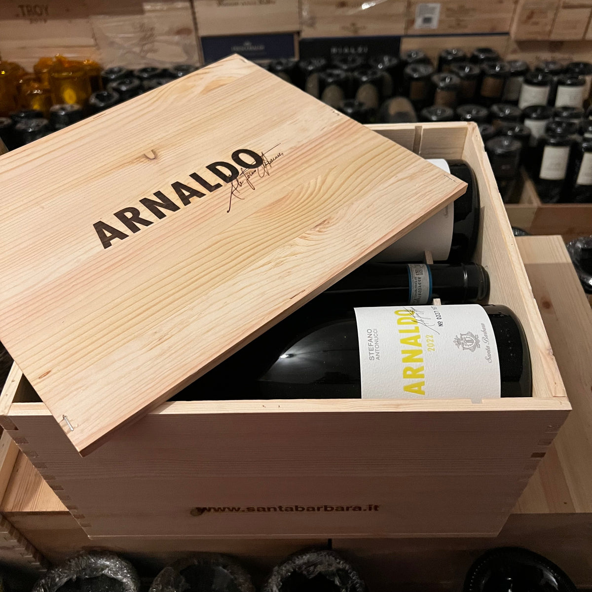 Arnaldo 2022 Santa Barbara Verdicchio dei Castelli di Jesi DOC - Cassa Legno 6 Bottiglie