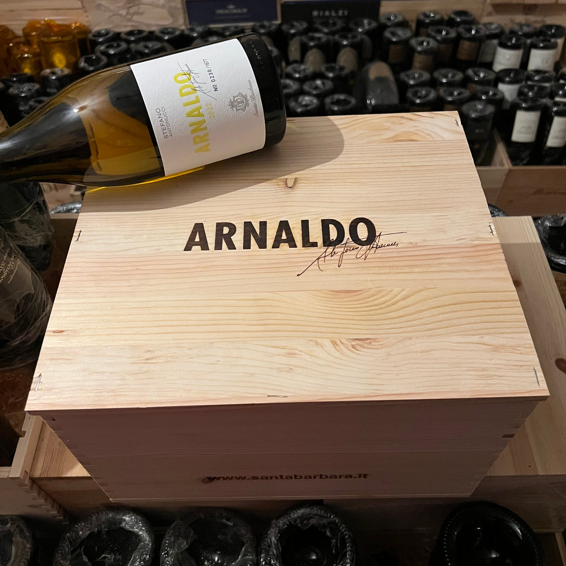 Arnaldo 2022 Santa Barbara Verdicchio dei Castelli di Jesi DOC - Cassa Legno 6 Bottiglie