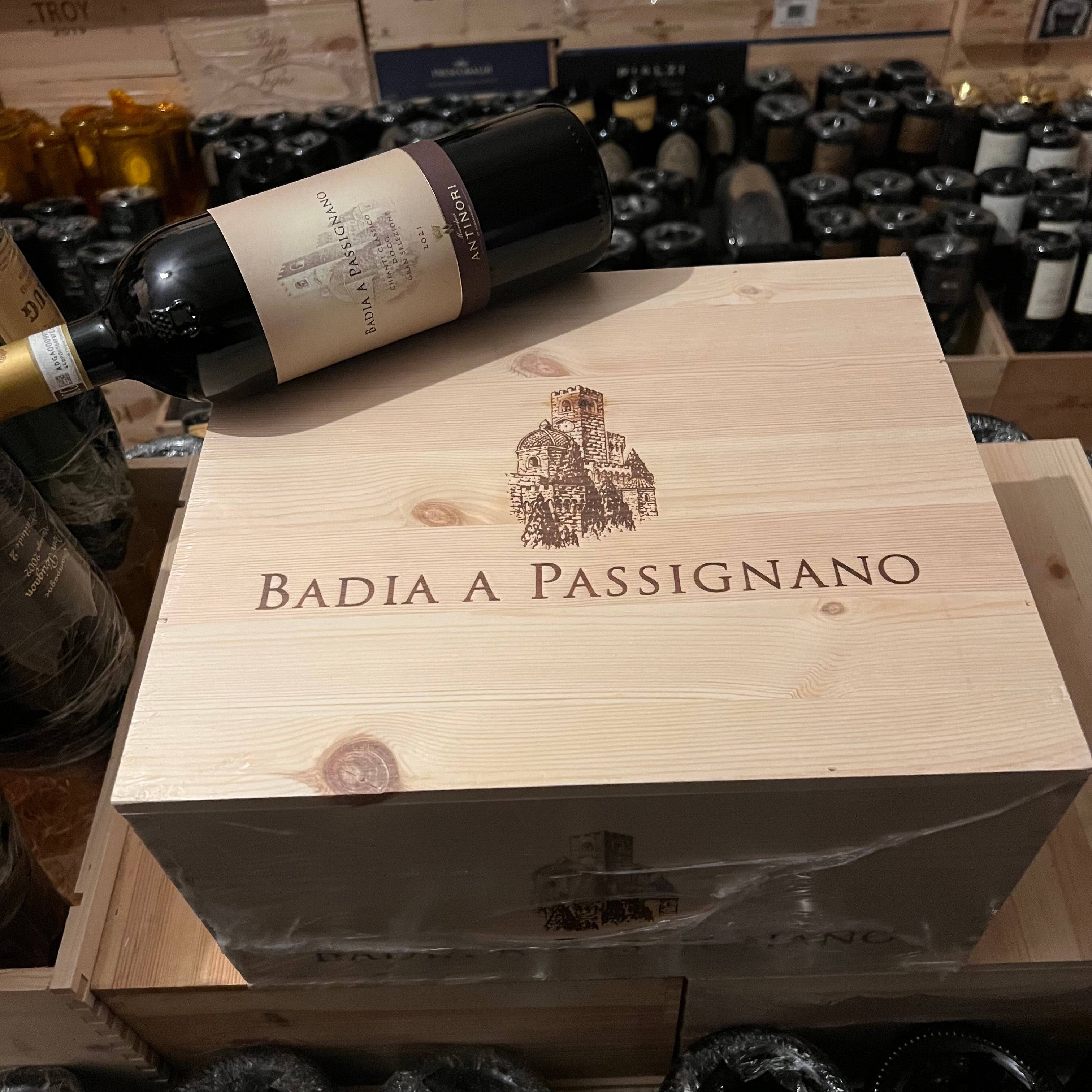 Badia a Passignano 2021 Chianti Classico Gran Selezione DOCG Marchesi Antinori - Cassa Legno 6 Bottiglie