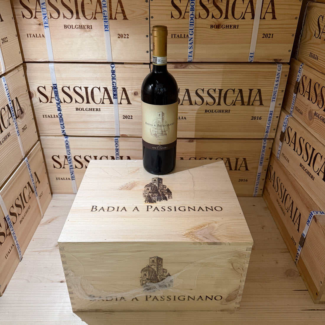 Badia a Passignano 2022 Chianti Classico Gran Selezione DOCG Marchesi Antinori - Cassa Legno 6 Bottiglie