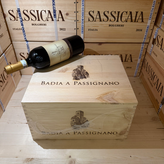 Badia a Passignano 2022 Chianti Classico Gran Selezione DOCG Marchesi Antinori - Cassa Legno 6 Bottiglie