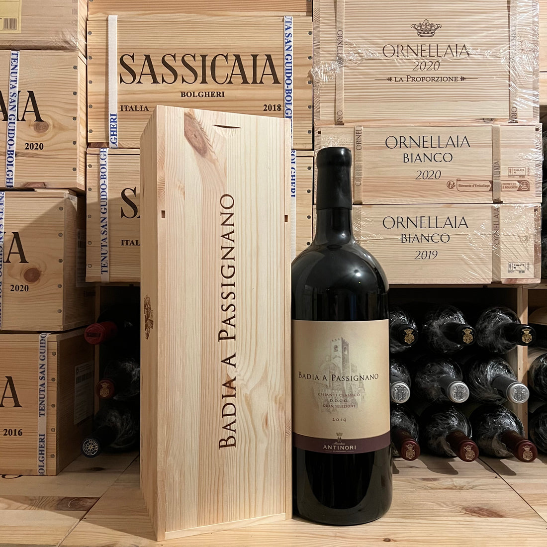 Badia a Passignano Jeroboam in Cassa Legno