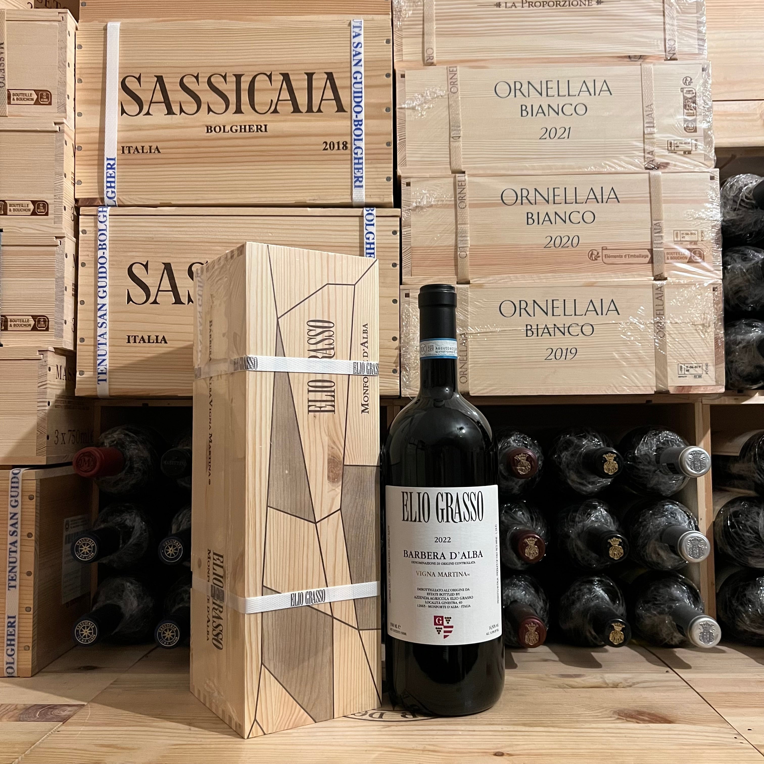 Barbera d’Alba DOC Vigna Martina 2022 Magnum Elio Grasso - in Cassa Legno