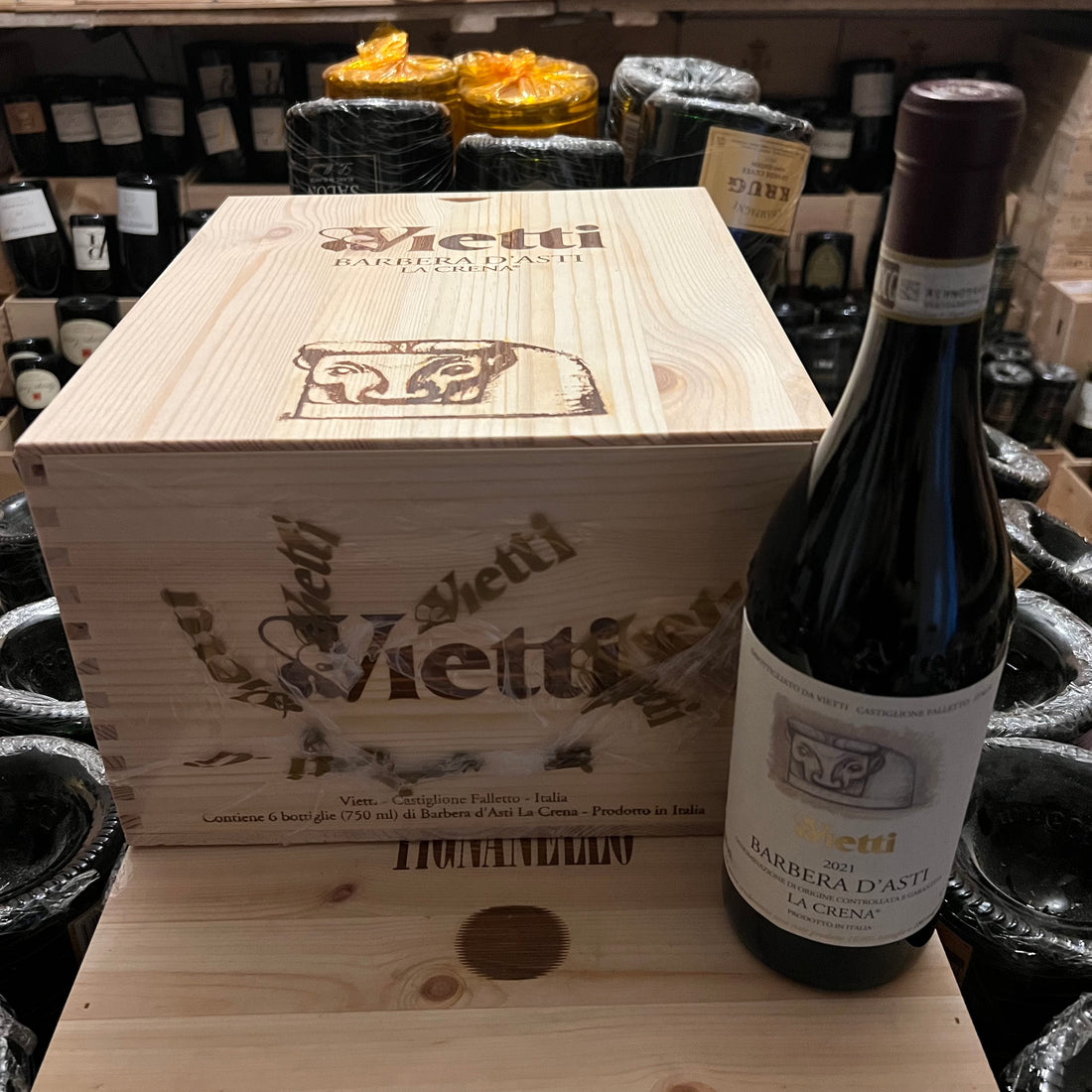 Barbera d'Asti La Crena 2021 Vietti - Cassa Legno 6 Bottiglie