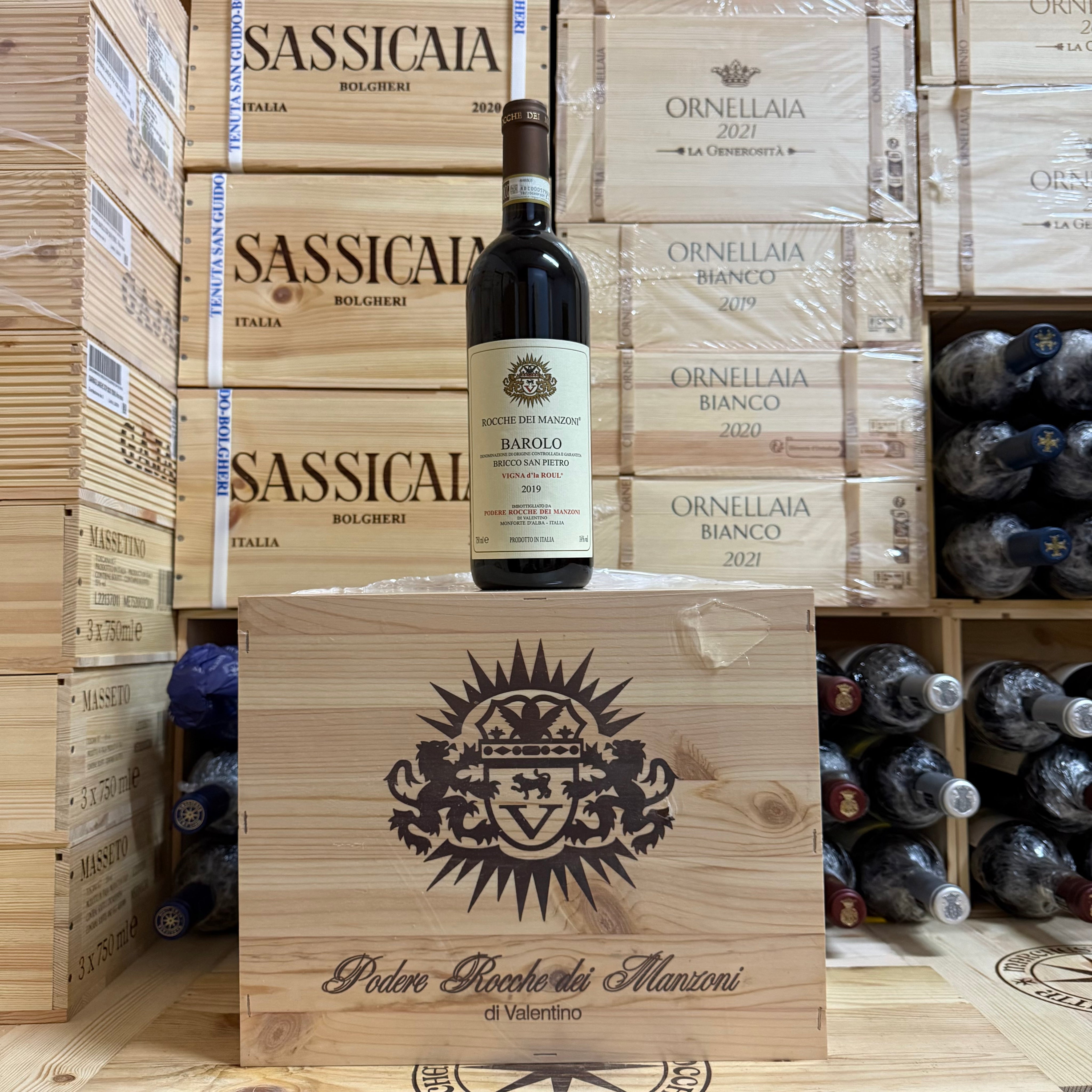 Barolo DOCG Bricco San Pietro "Vigna d'la Roul" 2019 Rocche dei Manzoni - Cassa Legno 6 Bottiglie