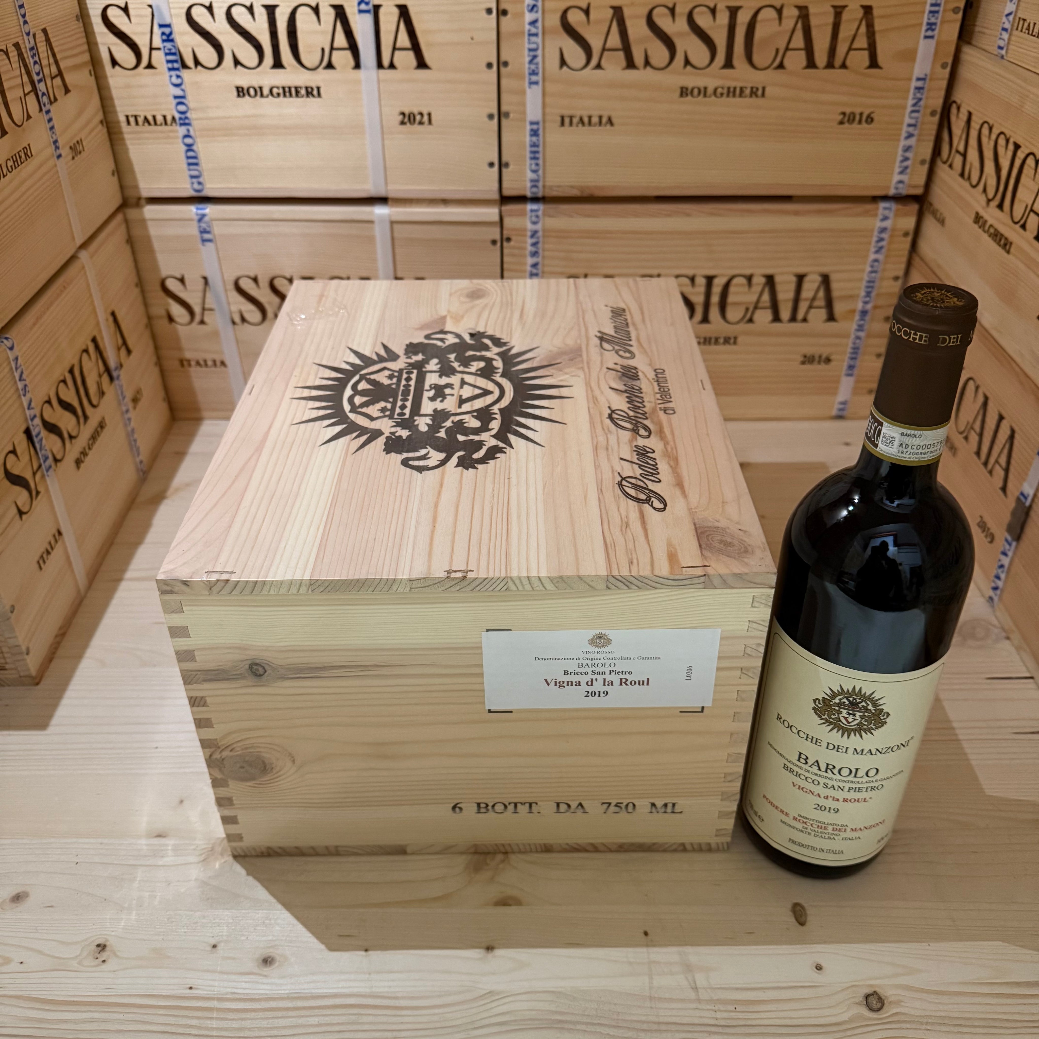 Barolo DOCG Bricco San Pietro "Vigna d'la Roul" 2019 Rocche dei Manzoni - Cassa Legno 6 Bottiglie
