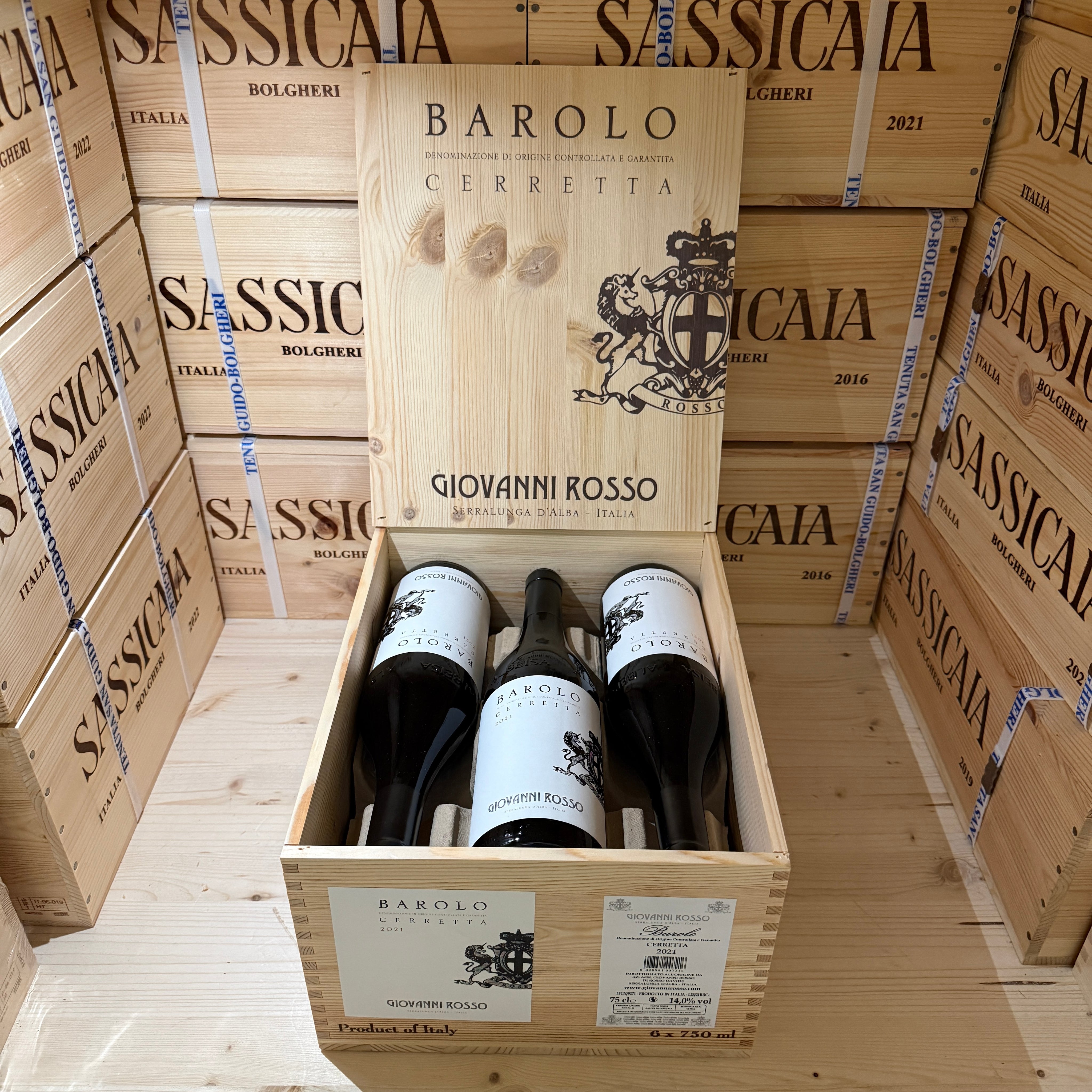 Barolo DOCG Cerretta 2021 Giovanni Rosso - Cassa Legno 6 Bottiglie