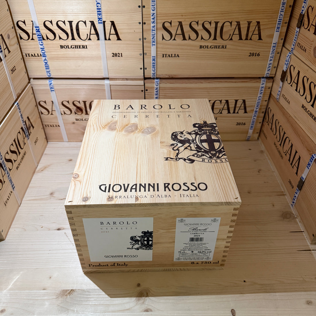 Barolo DOCG Cerretta 2021 Giovanni Rosso - Cassa Legno 6 Bottiglie