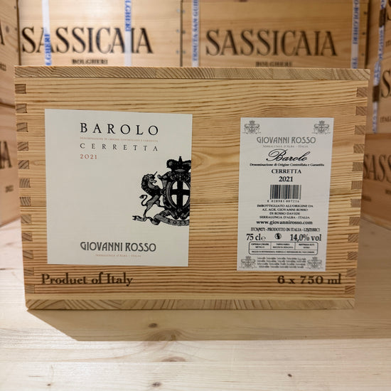 Barolo DOCG Cerretta 2021 Giovanni Rosso - Cassa Legno 6 Bottiglie