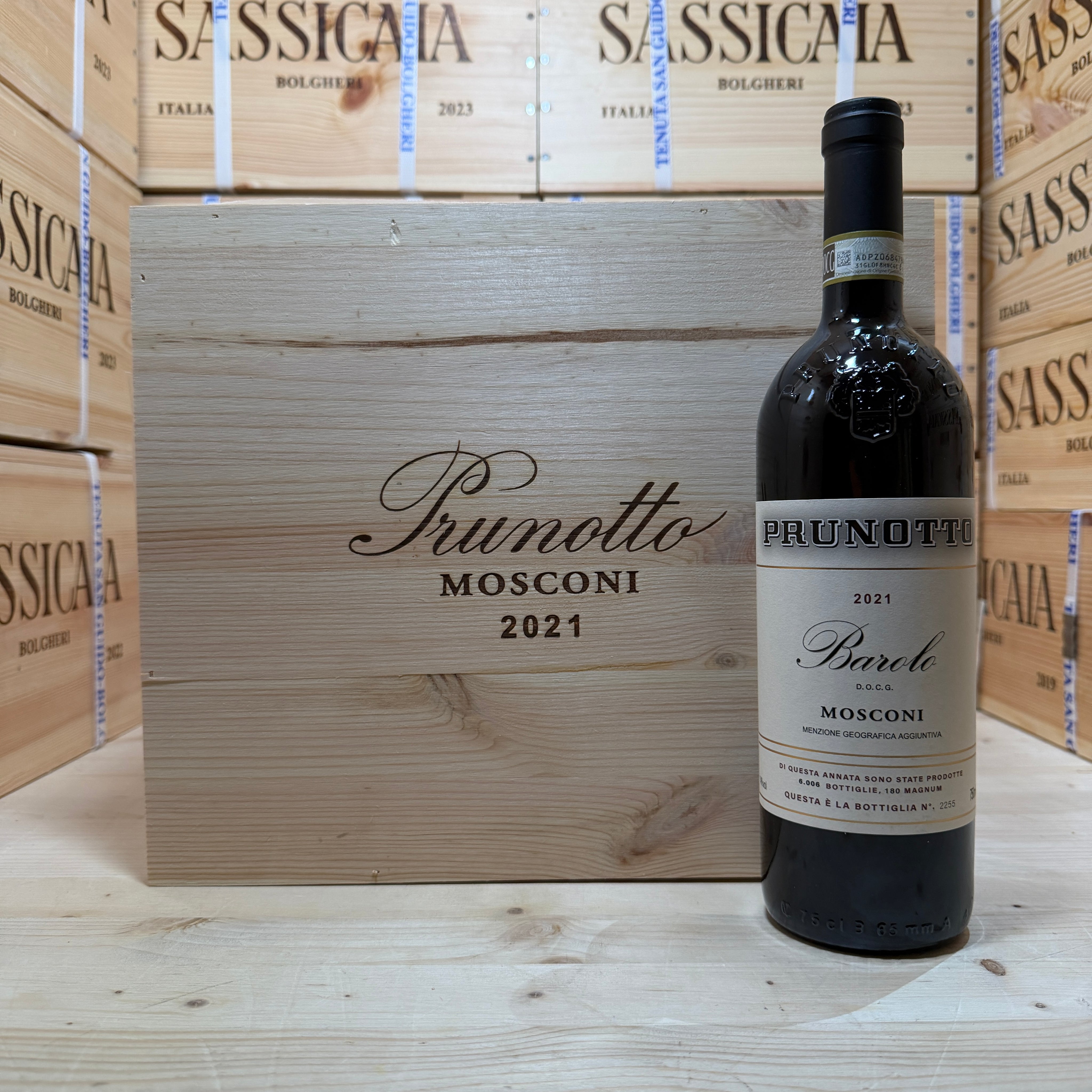 Barolo Mosconi 2021 Prunotto - Cassa Legno 6 Bottiglie